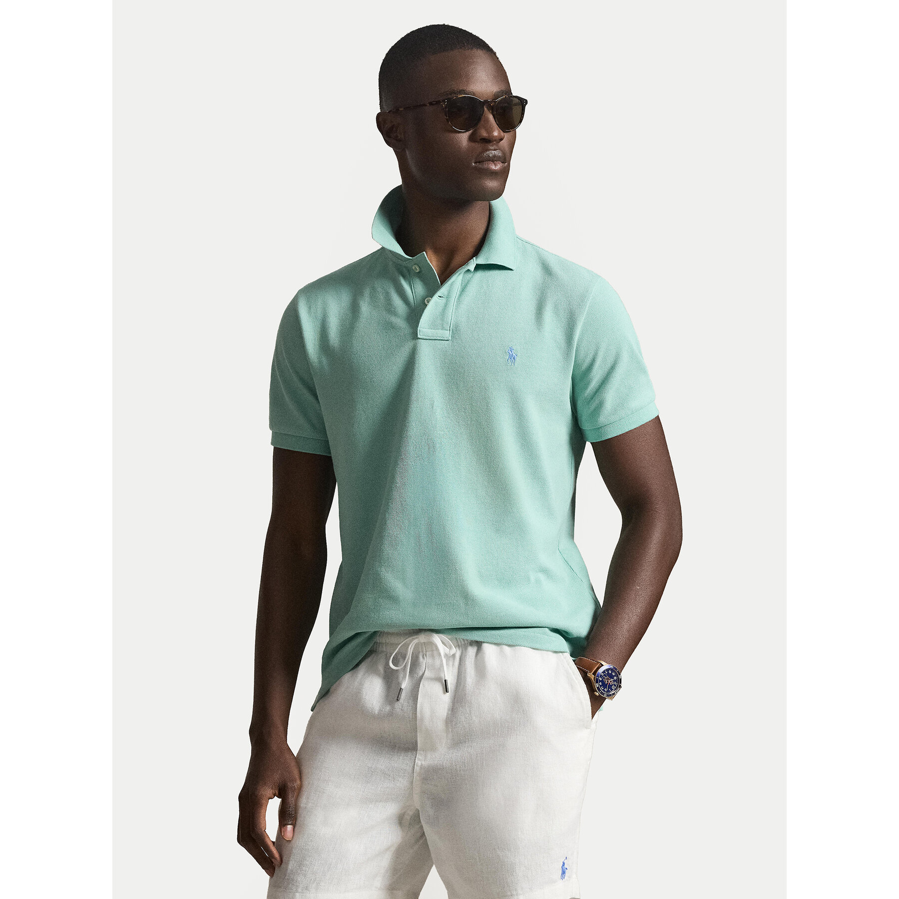 Polo Ralph Lauren Poloshirt 710536856503 Hellgrün Slim Fit