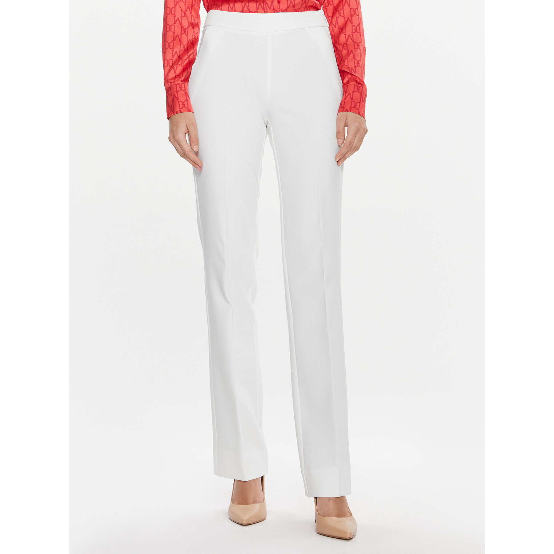 Marciano Guess Stoffhose Sally 3BGB29 7046A Weiß Straight Fit