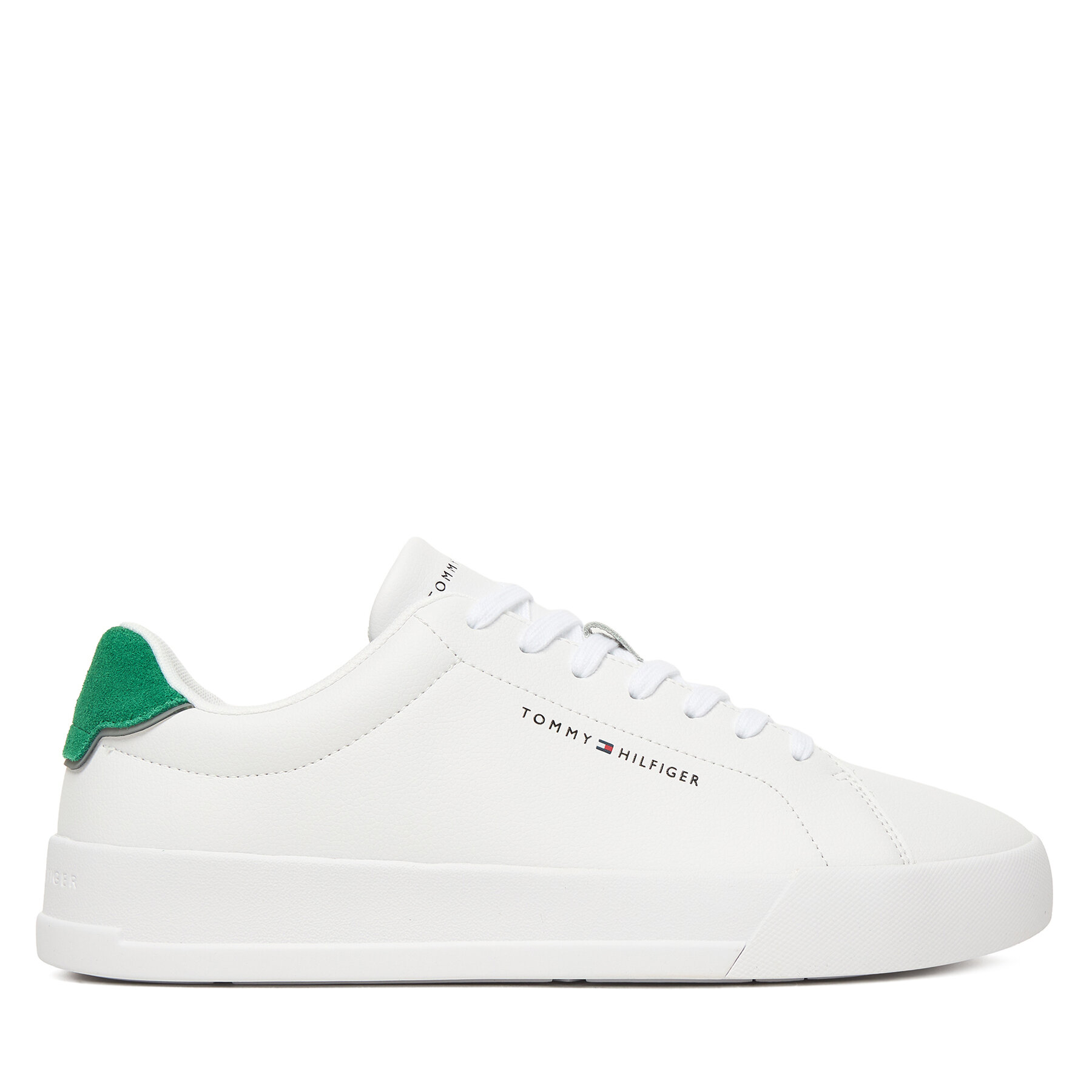 Сникърси Tommy Hilfiger Th Court Lth Detail Ess FM0FM05367 Бял