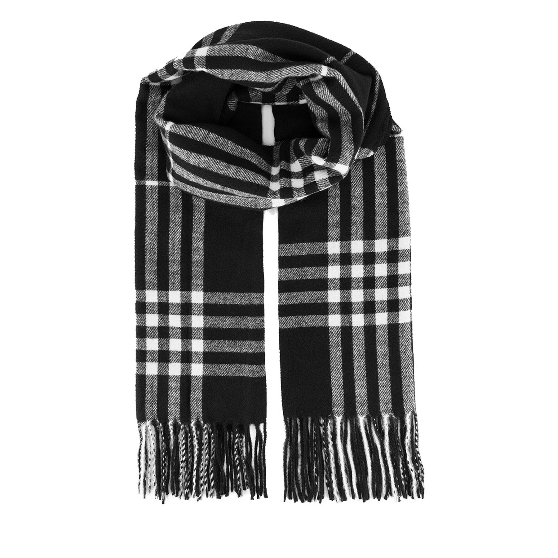 Κασκόλ Jenny Fairy 4W4-009-AW24 Μαύρο