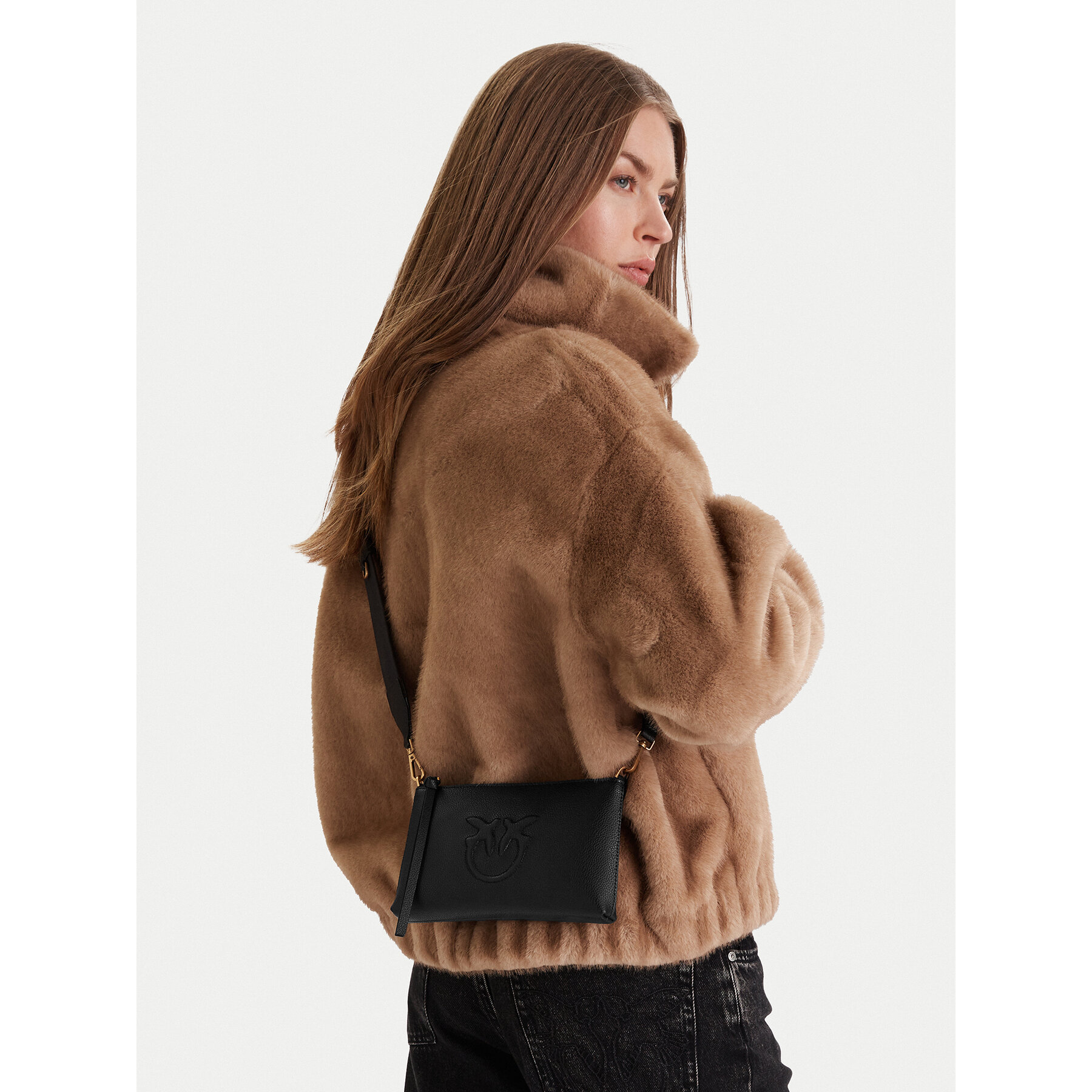 Τσάντα PINKO Flat Horizontal Mini AI 25-26 104277 A29Q Μαύρο