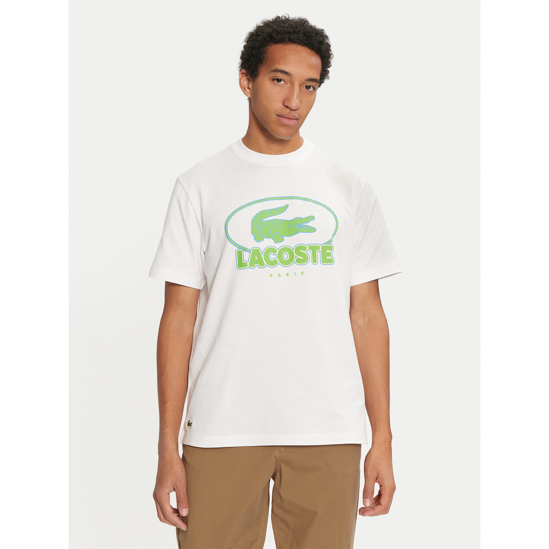 Lacoste T-shirt TH2806 Bianco Regular Fit