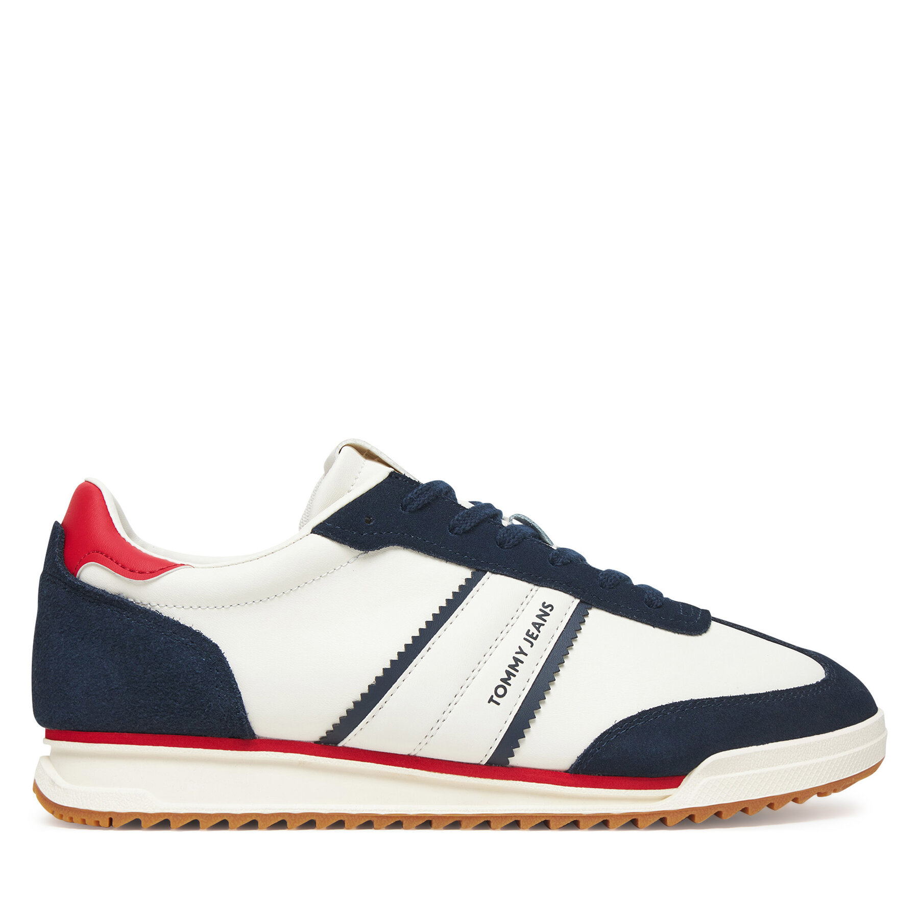 Sneakersy Tommy Jeans Tjm Retro Runner Cleated EM0EM01619 Biela