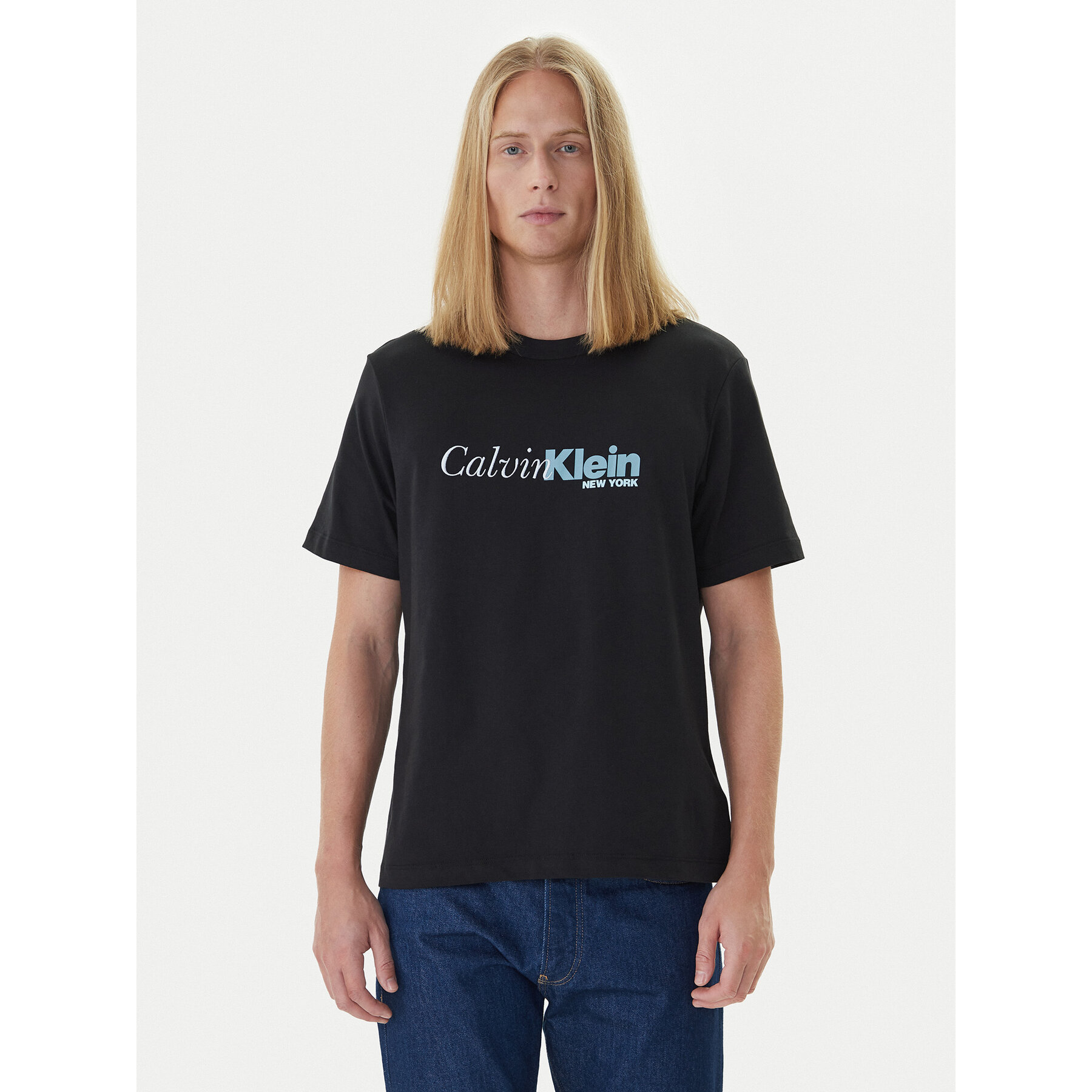 Calvin Klein T-Shirt LV04RD822G Schwarz Regular Fit