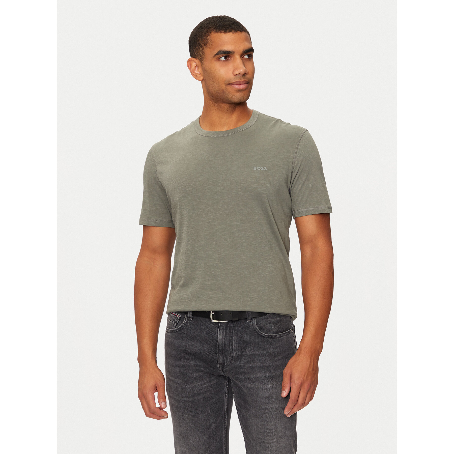 Boss T-shirt Tegood 50508243 Siva Regular Fit