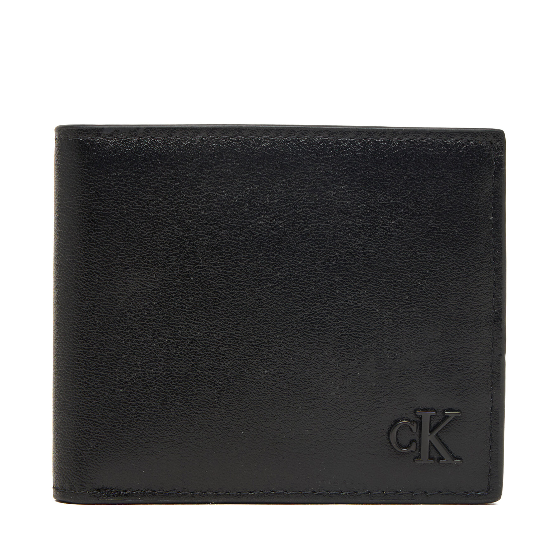 Denarnica Calvin Klein Bold Ck Suede Billfold W/ Coin LV04D1365G Črna