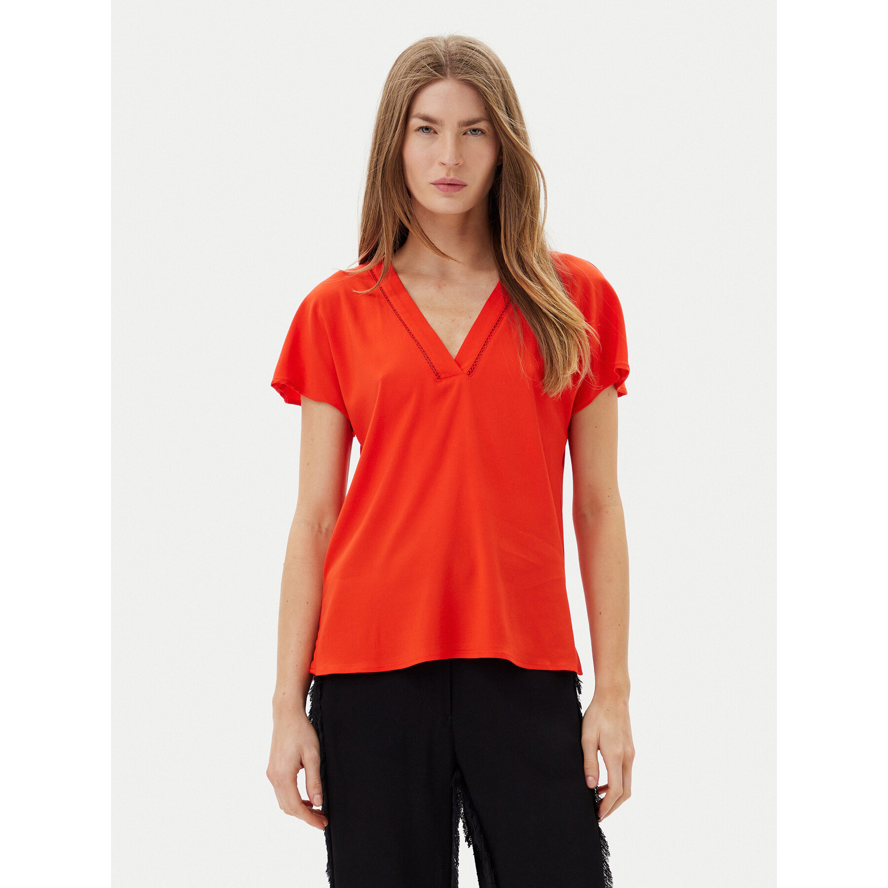 Vero Moda Bluse Bella 10327551 Rot Regular Fit