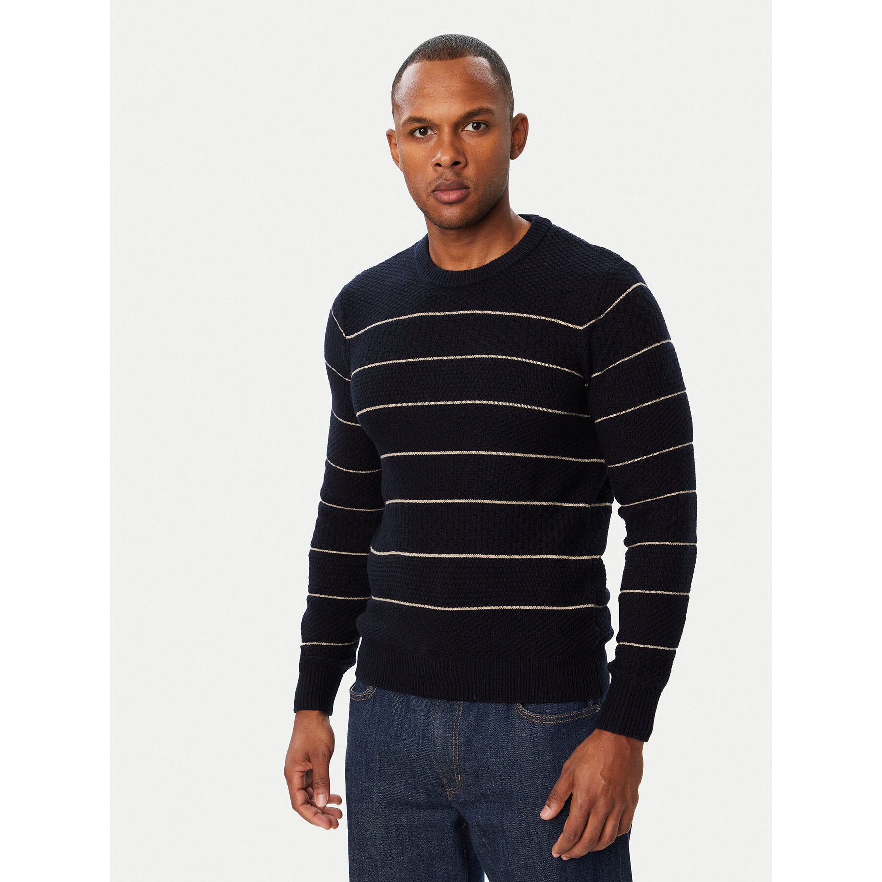 Guess Pullover M6BR37 Z1418 Dunkelblau Regular Fit