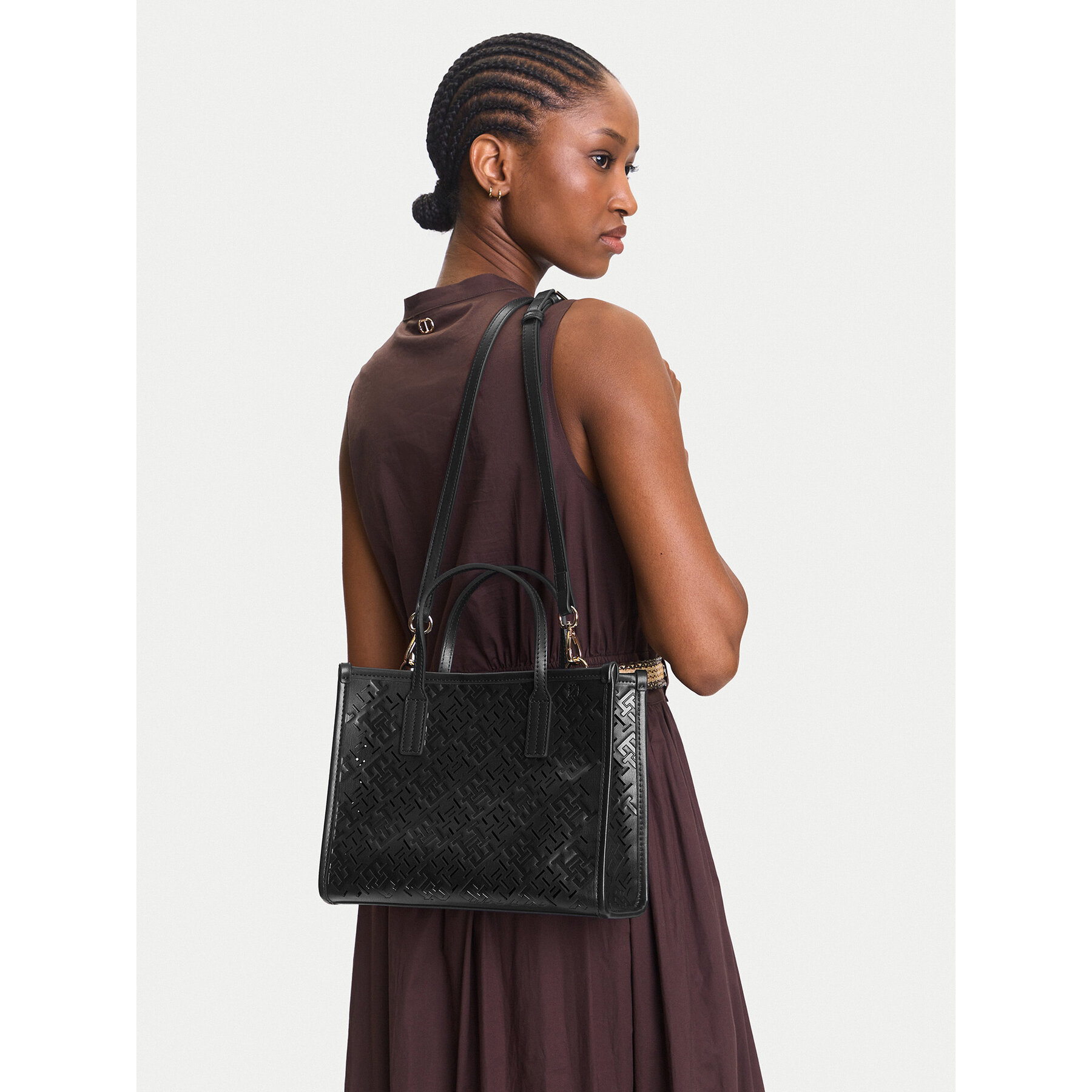 Geantă Tommy Hilfiger Th City Mini AW0AW17500 Bleumarin