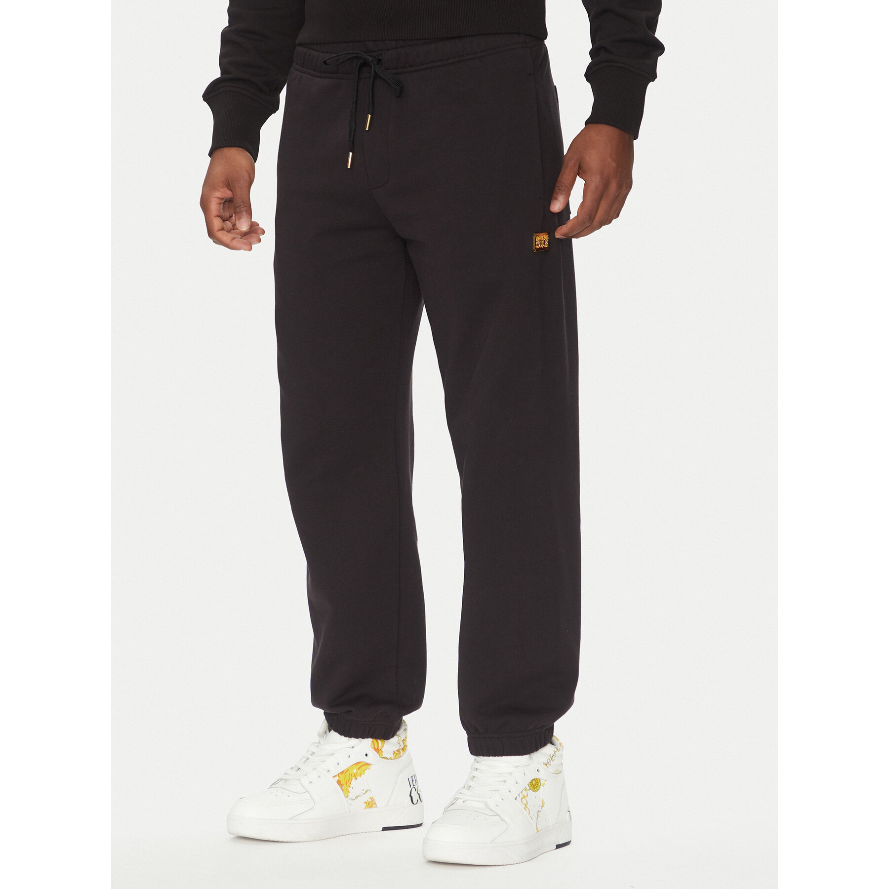Versace Jeans Couture Jogginghose 78GAAT08 Schwarz Regular Fit