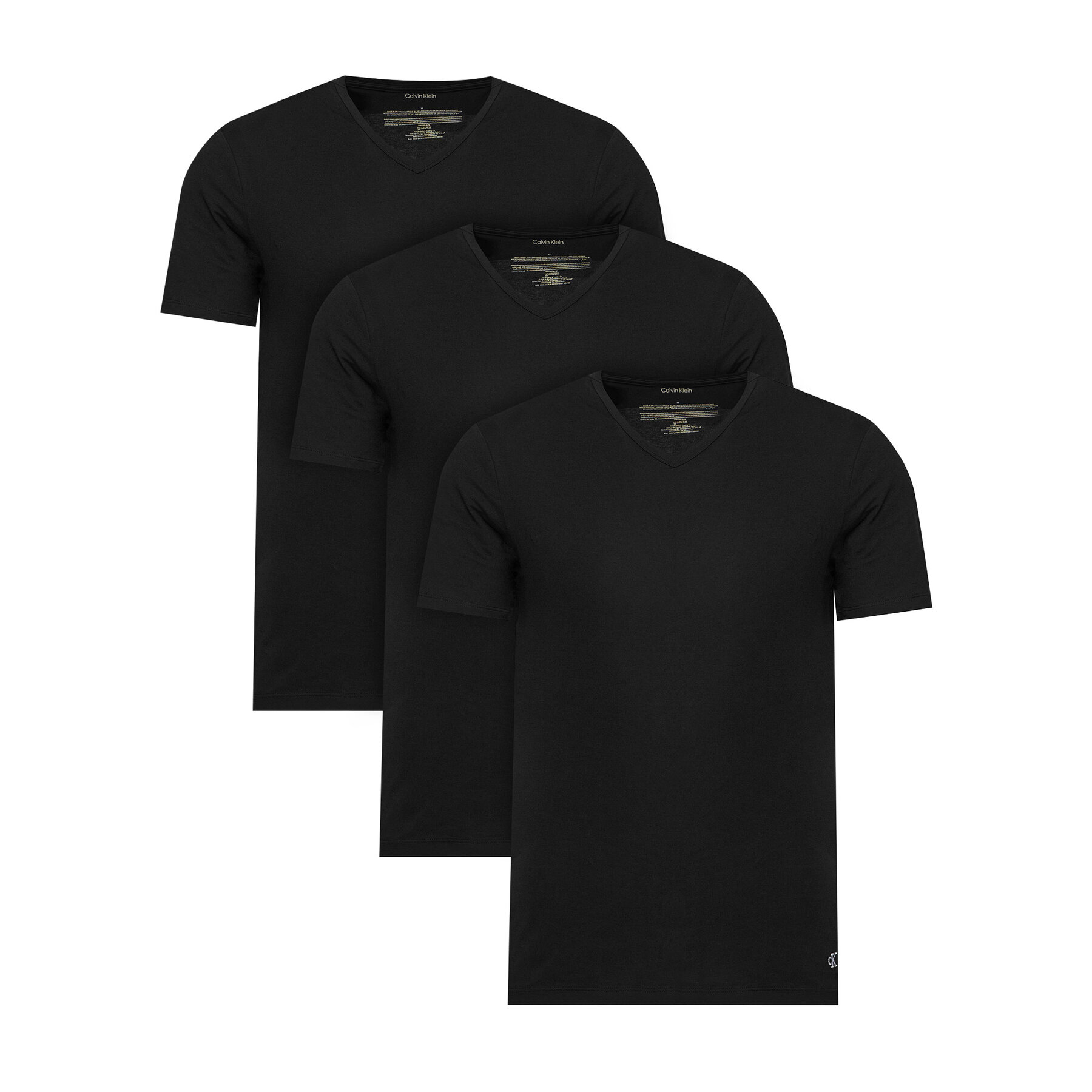 Calvin Klein Underwear T-Shirt-Set LV00NB4186 Schwarz Regular Fit