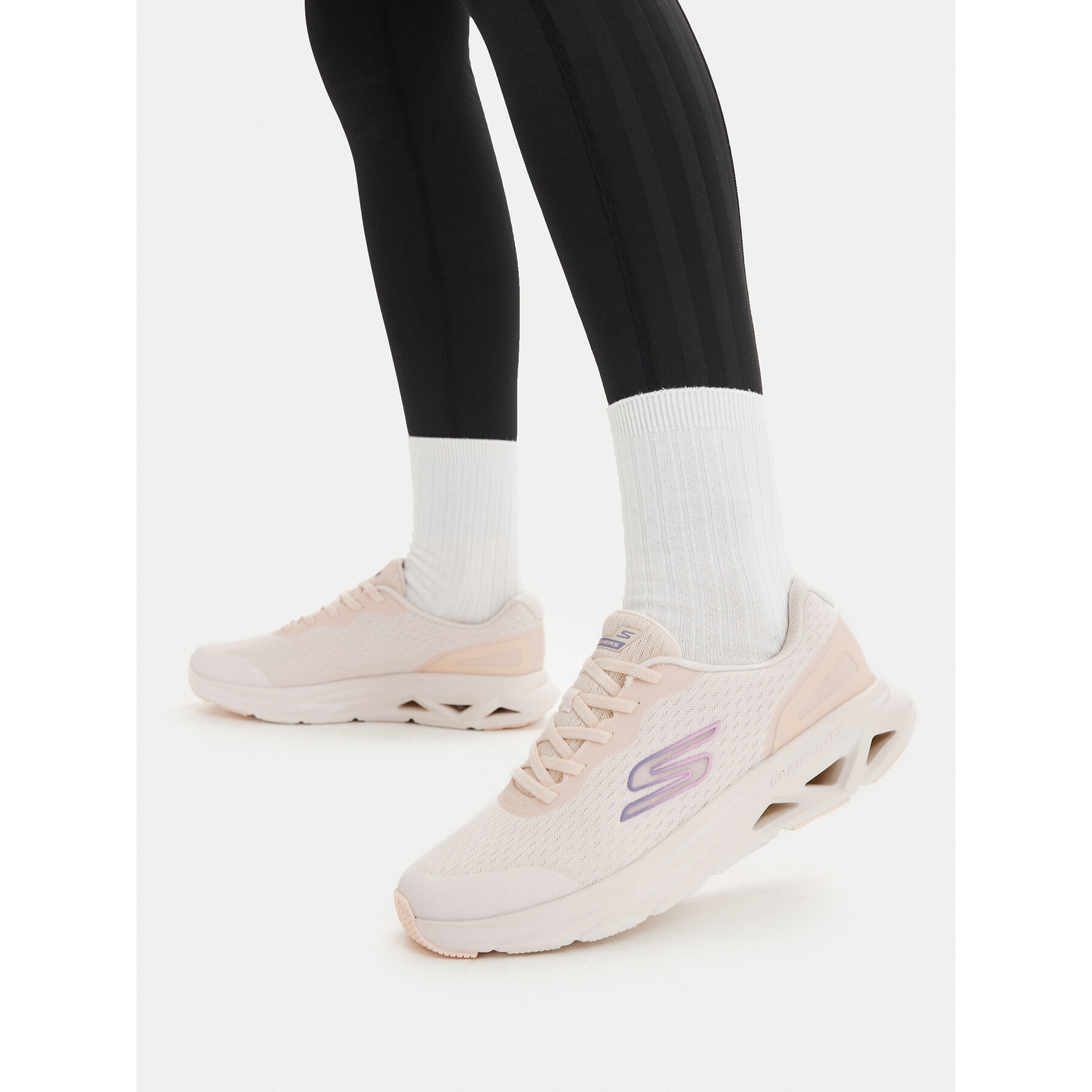 Sneakersy Skechers Glide Step Vortex 129826/NAT Krémová