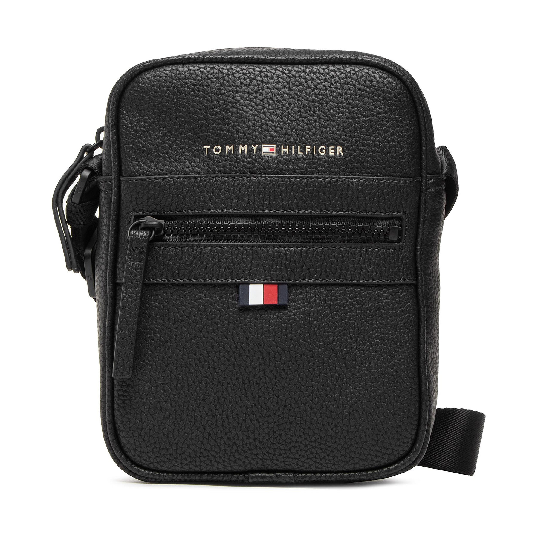 Ľadvinka Tommy Hilfiger Essential Pu Mini Reporter AM0AM09504 Čierna