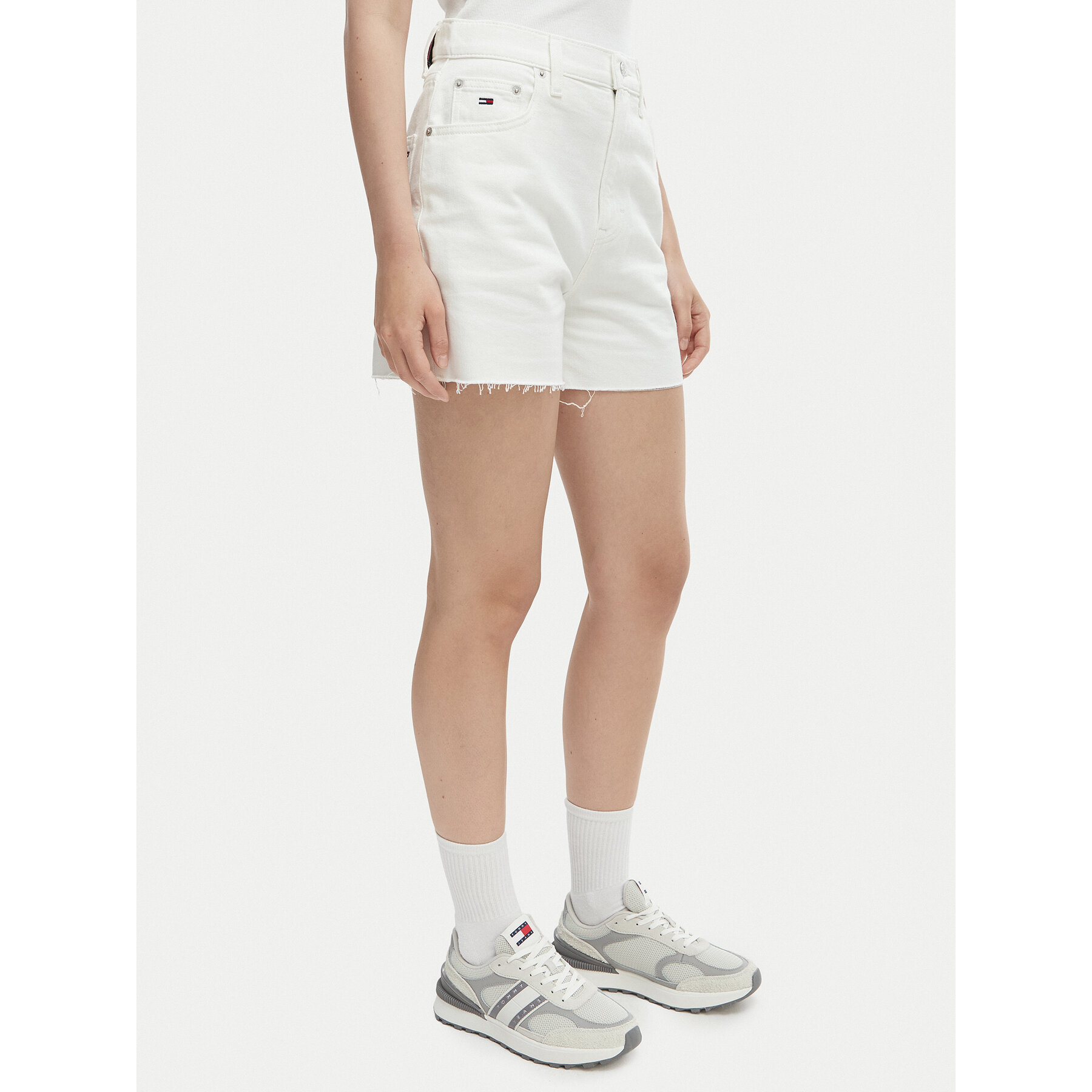 Tommy Jeans Jeansshorts DW0DW22695 Weiß Regular Fit