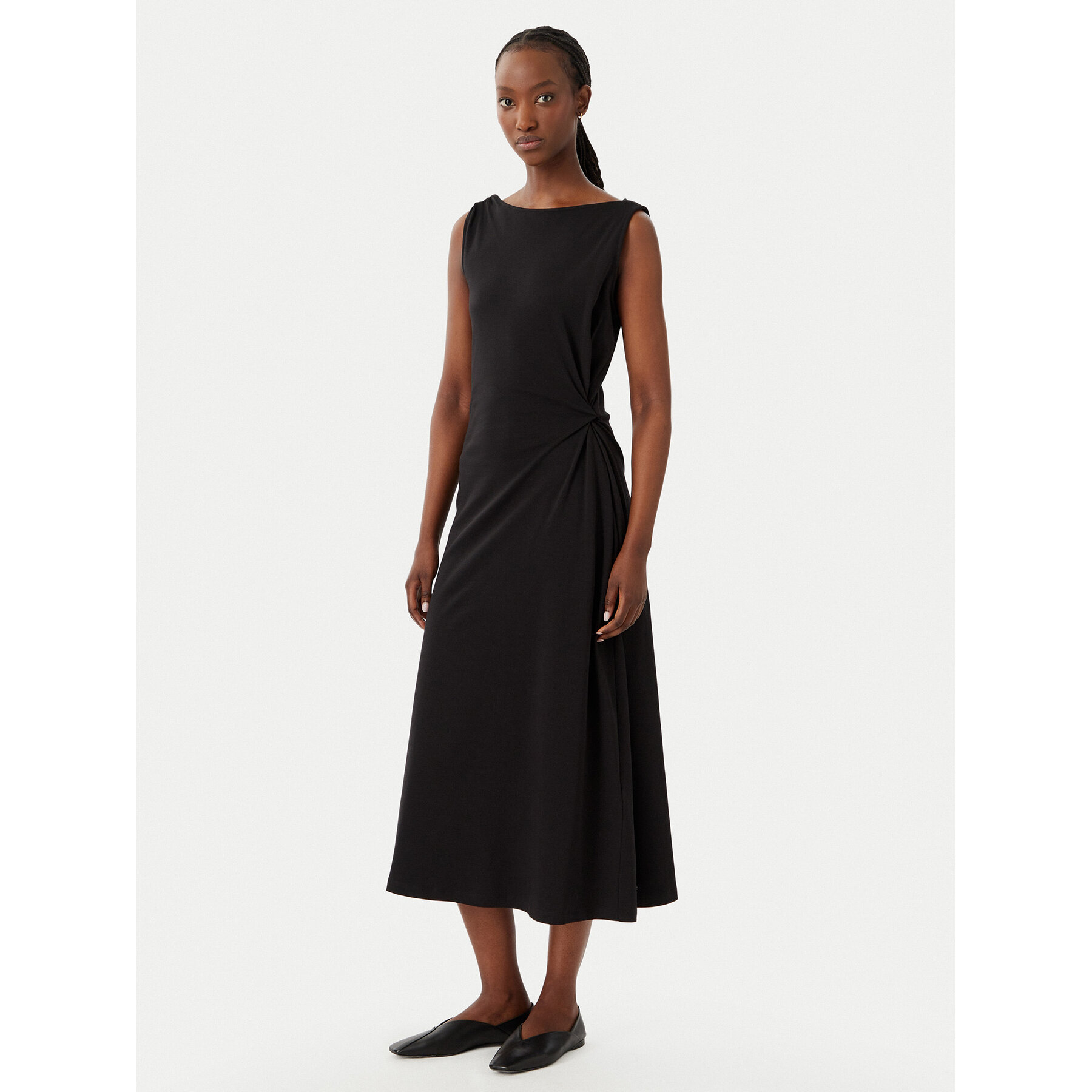 Tommy Hilfiger Kleid für den Alltag WW0WW50041 Schwarz Regular Fit