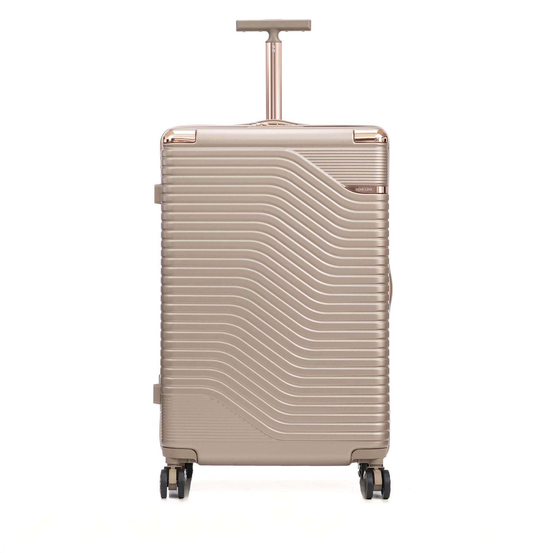 Walizka duża Semi Line Złoty T5808-5