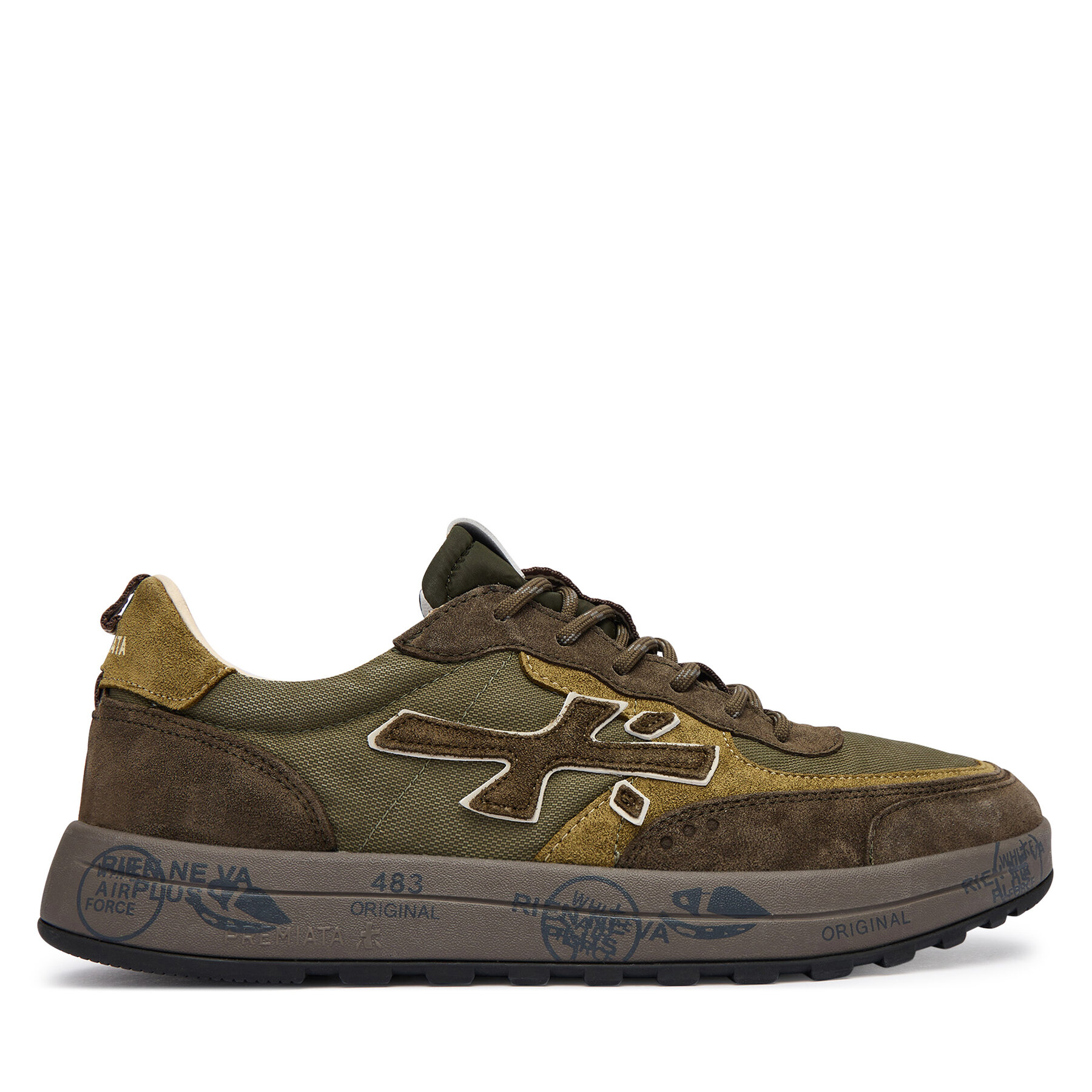 Sneakersy Premiata Nous Var 8463 Tmavo zelená