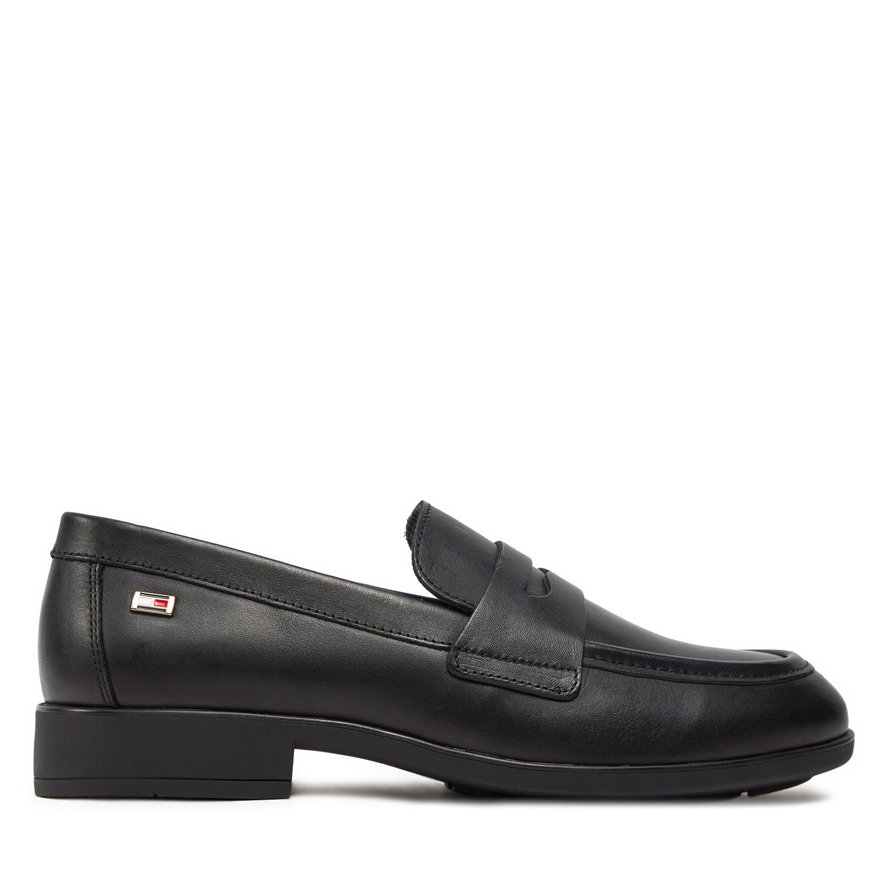 Lords Tommy Hilfiger Flag Leather Classic Loafer FW0FW08030 Svart