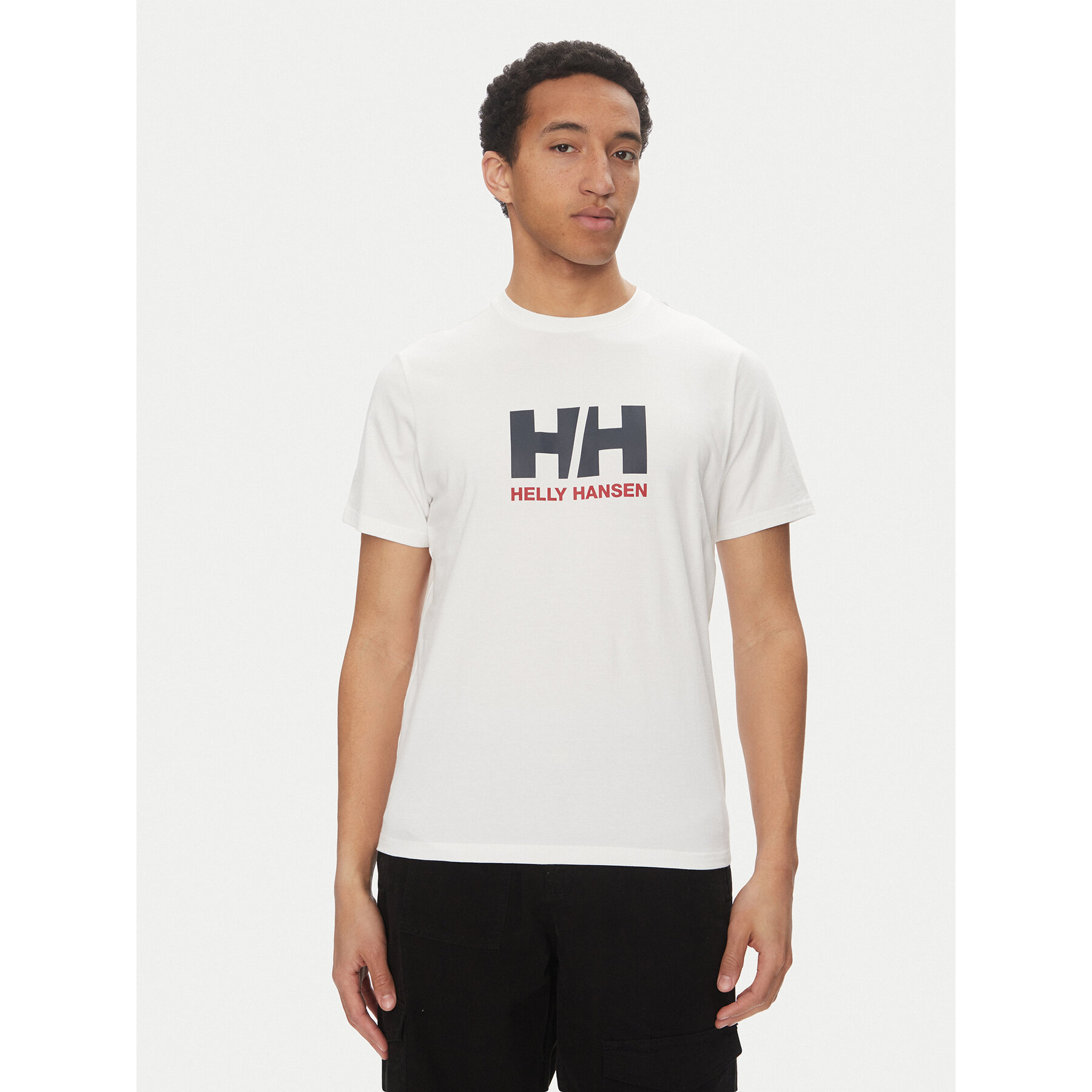 Helly Hansen T-shirt Logo 54596 Bianco Regular Fit