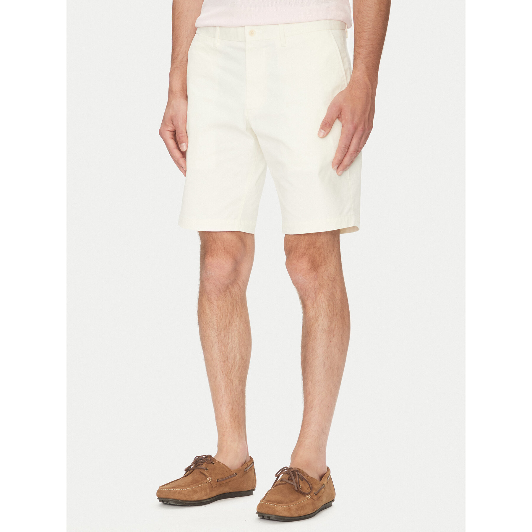 Tommy Hilfiger Stoffshorts Brooklyn MW0MW23563 Écru Regular Fit
