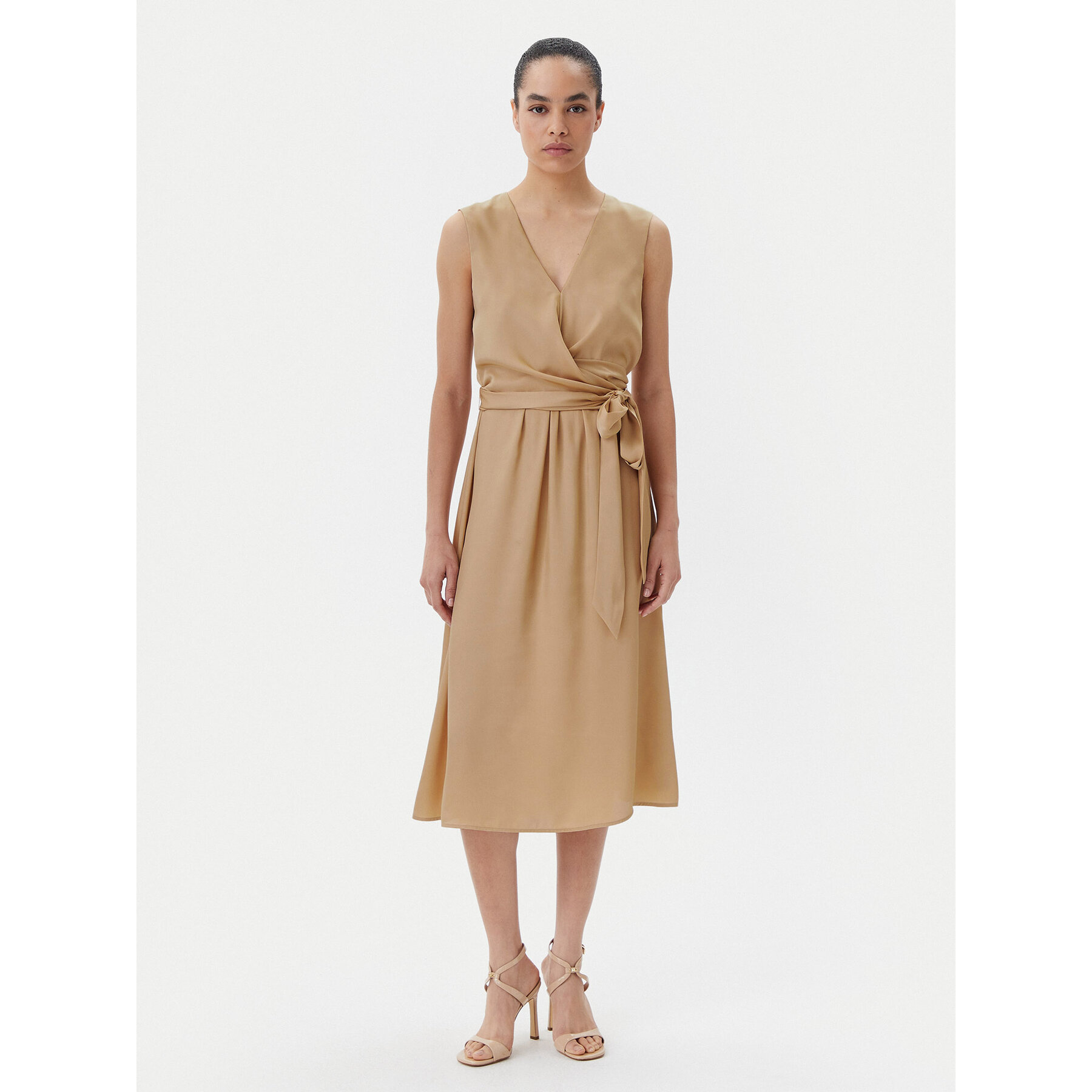 Liu Jo Coctailkleid WA5176 T5973 Beige Regular Fit