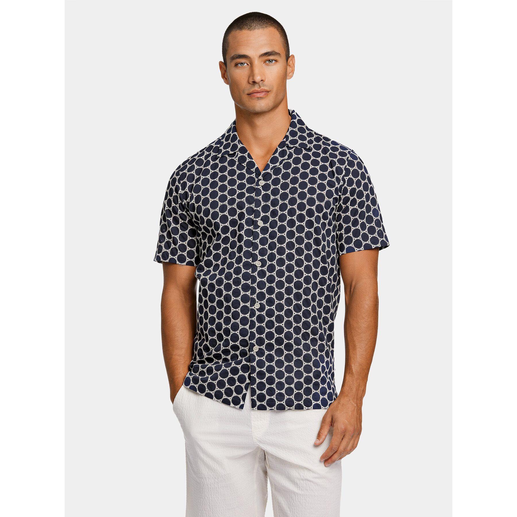 Lindbergh Hemd 30-203569 Dunkelblau Relaxed Fit