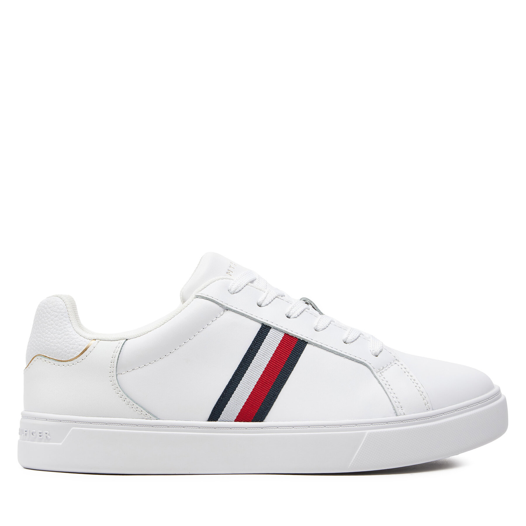 Zapatillas Tommy Hilfiger Essential Court Sneaker Stripes FW0FW08001 Blanco