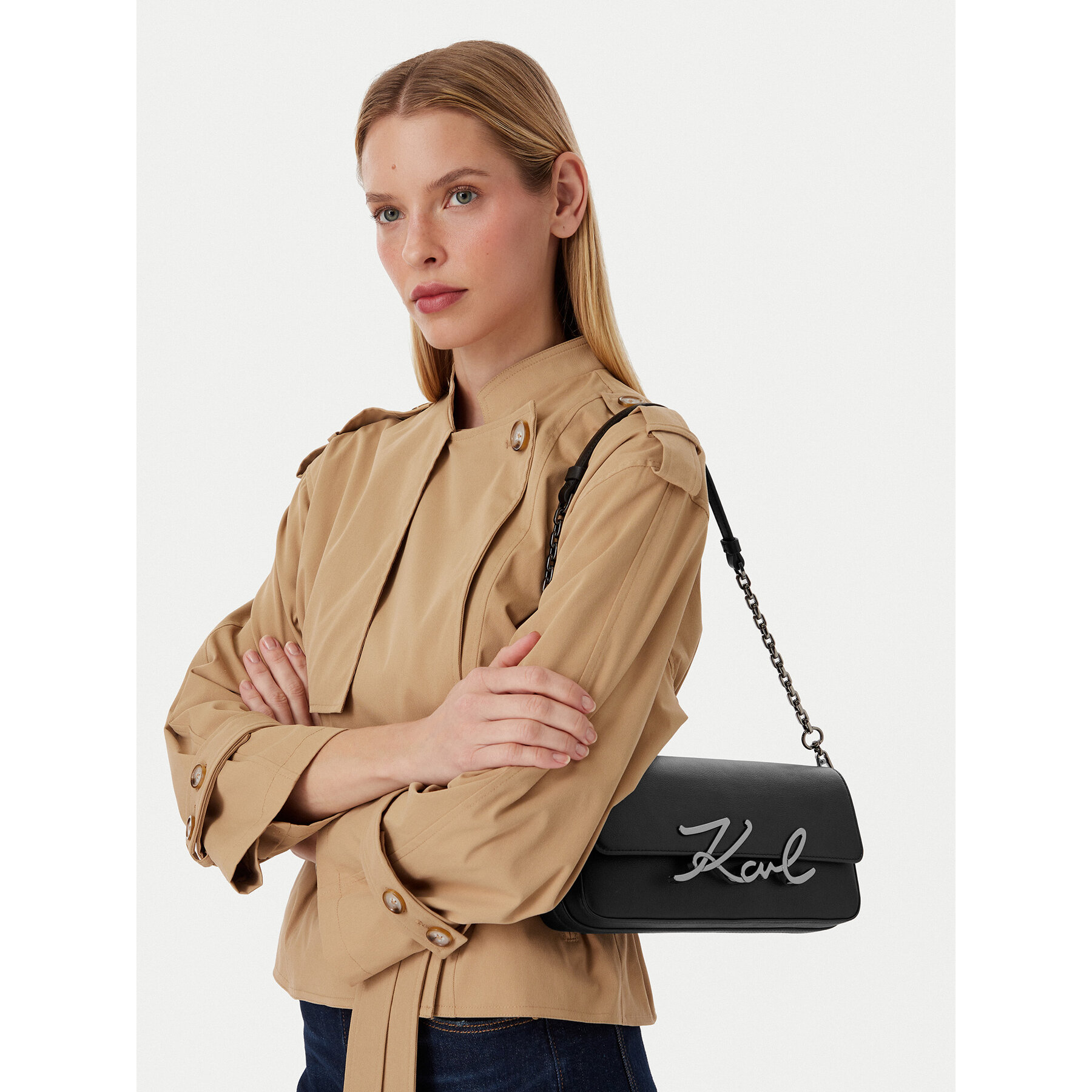 Geantă KARL LAGERFELD B3W30012 Negru