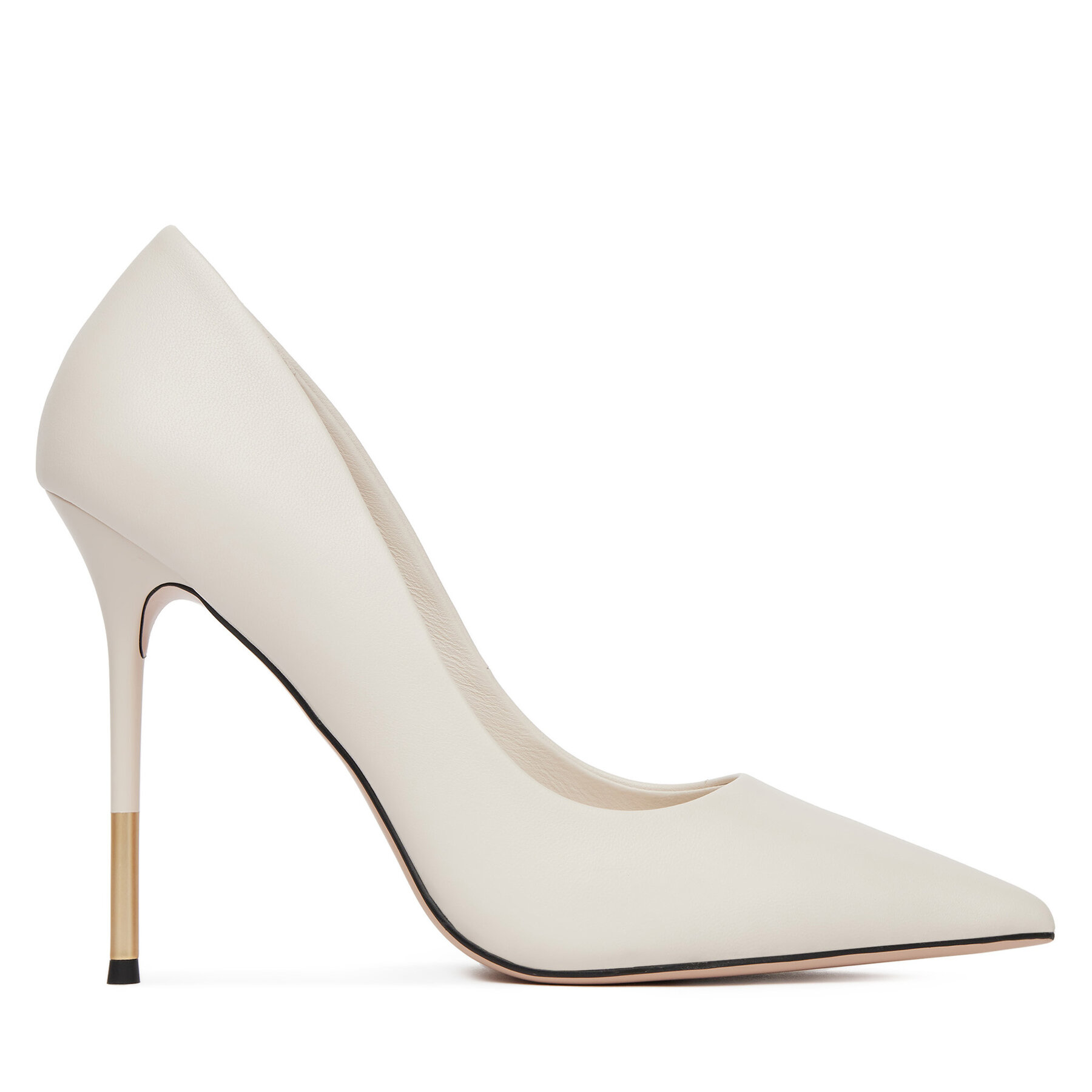 Pantofi cu toc subțire Eva Minge THYME-LT934-35 Alb