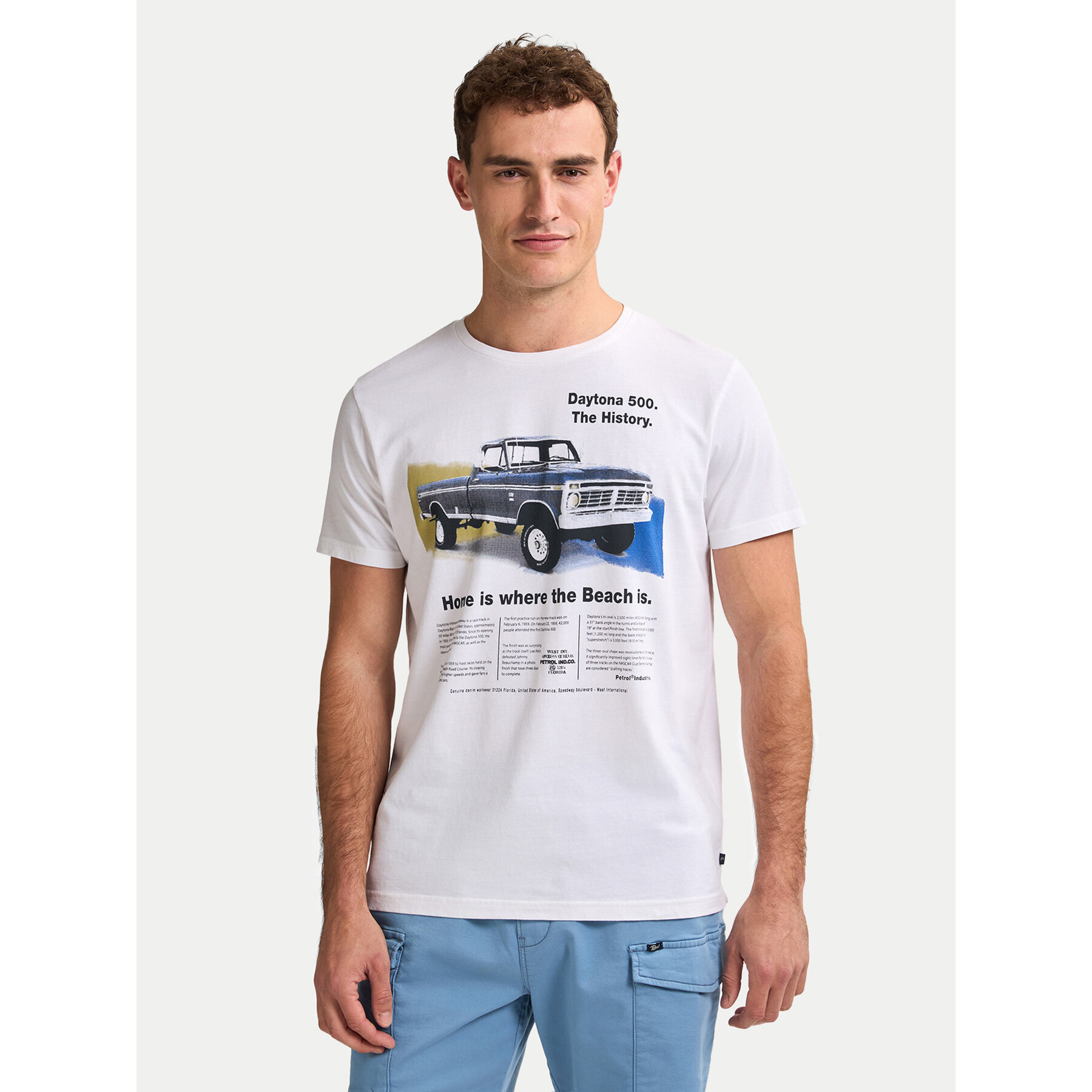 Petrol Industries T-Shirt M-1050-TSR604 Weiß Regular Fit