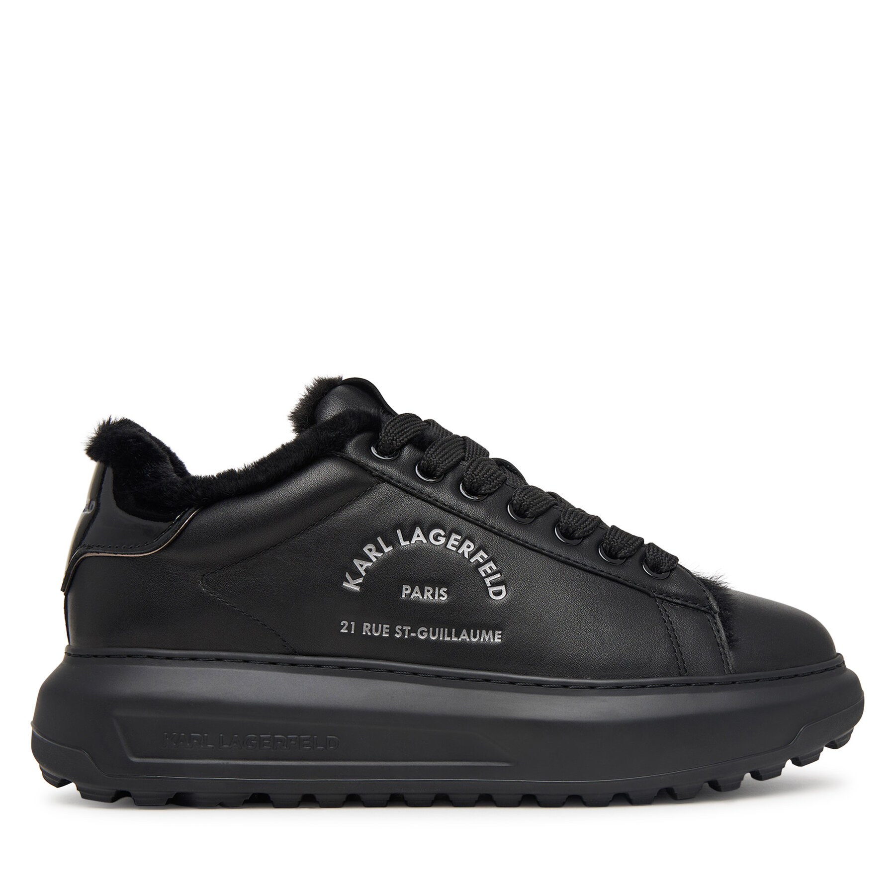 Tenisice KARL LAGERFELD Kapri Lug KL57538L Crna
