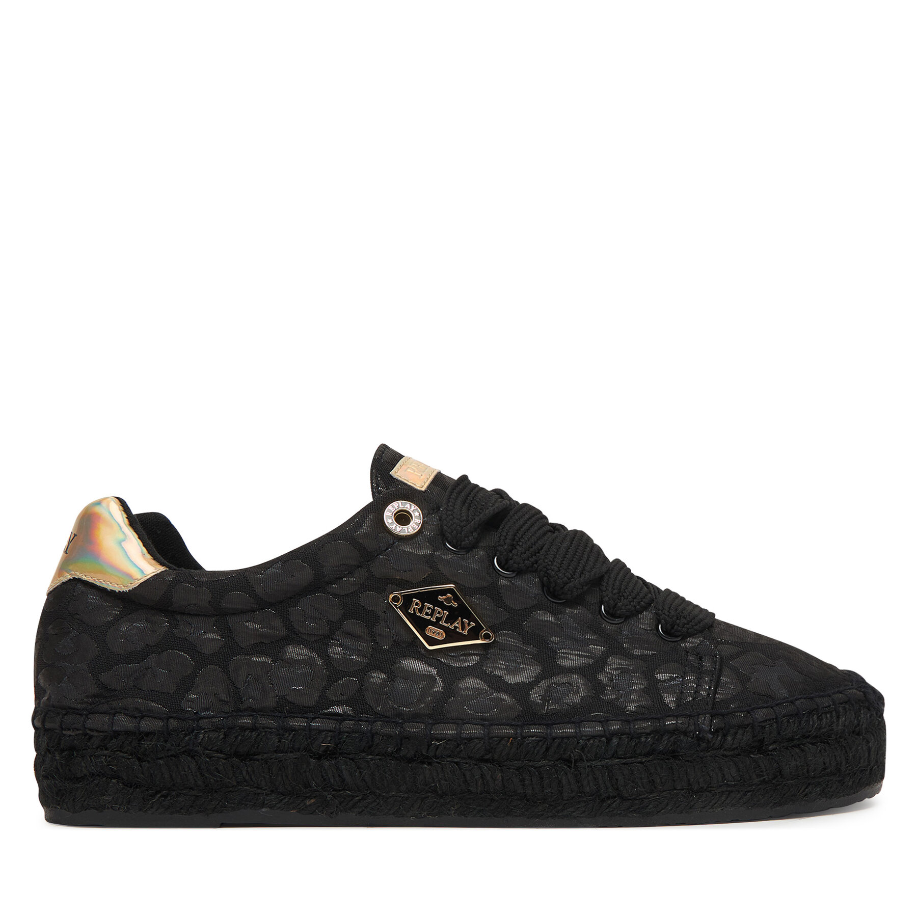 Espadrile REPLAY GWF22 .000.C0098T Črna