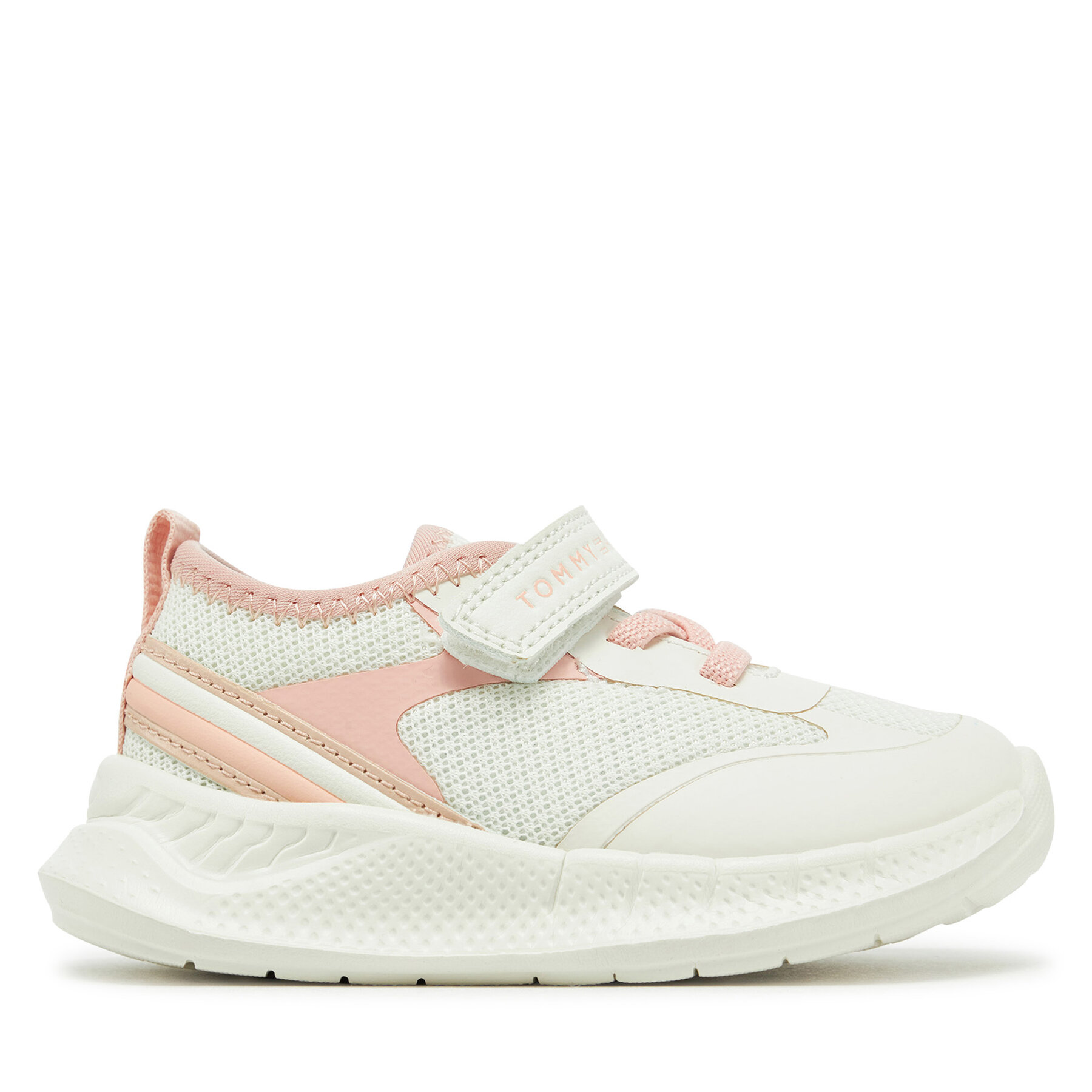 Snīkeri Tommy Hilfiger Low Cut Lace-Up/Velcro Sneaker T1A9-33755-1697 M Balts