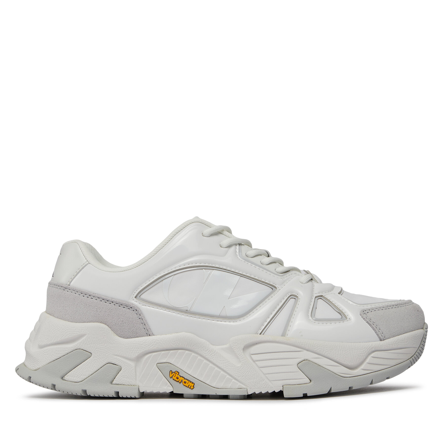 Męskie Sneakersy Calvin Klein Jeans, Rozmiar 43 Biały Vibram Runner Low Mix Nbs Lum YM0YM00880