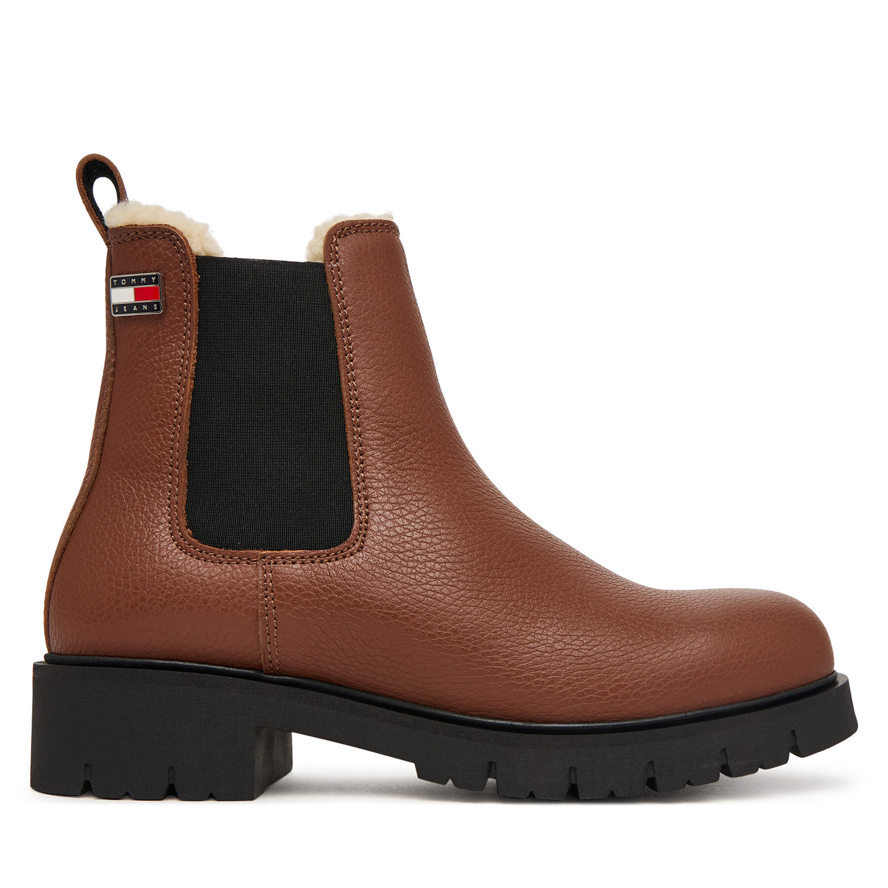 Боти тип челси Tommy Jeans Tjw Cleated Chelsea Boots Wl EN0EN03102 Кафяв