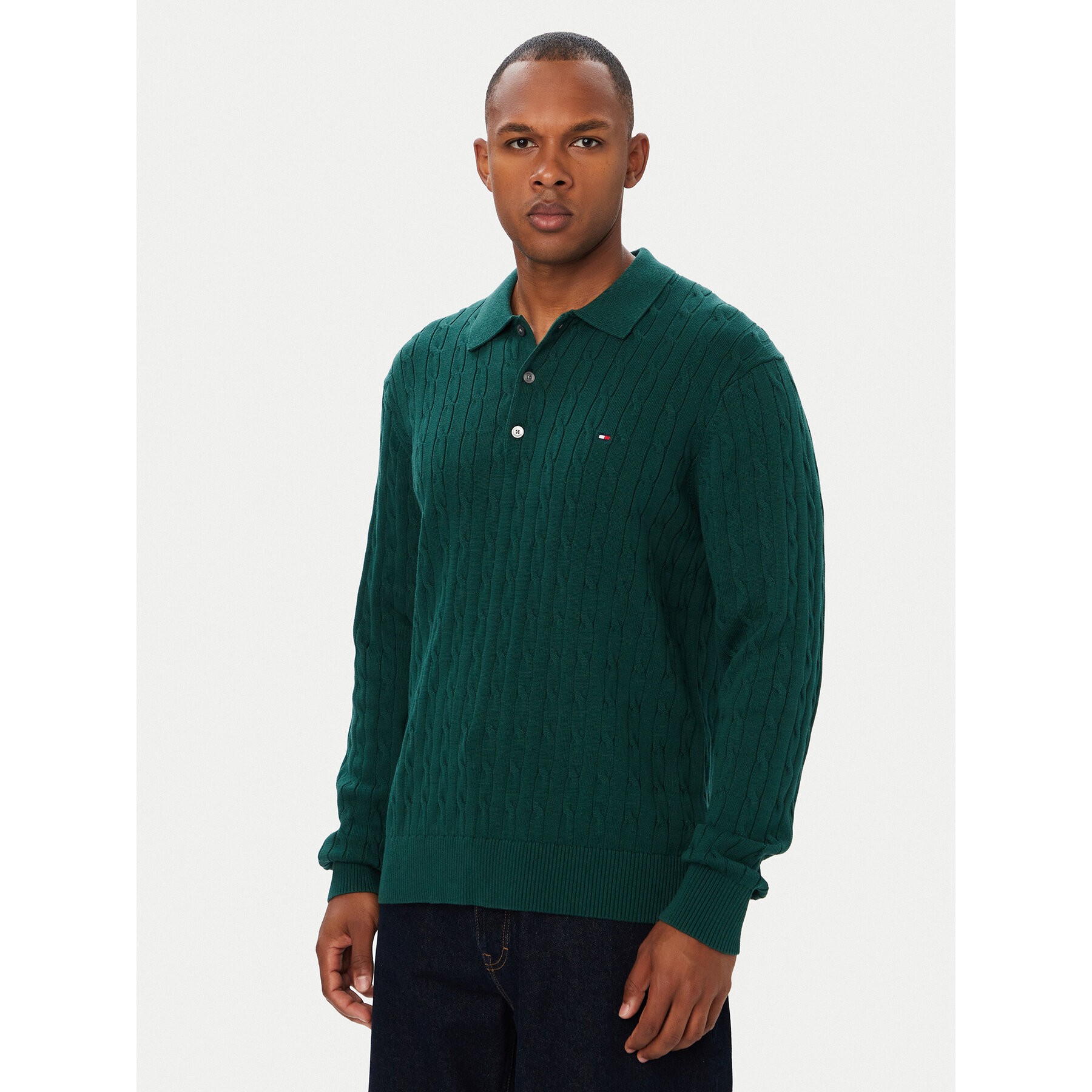 Tommy Hilfiger Pullover Classic MW0MW41955 Dunkelgrün Regular Fit