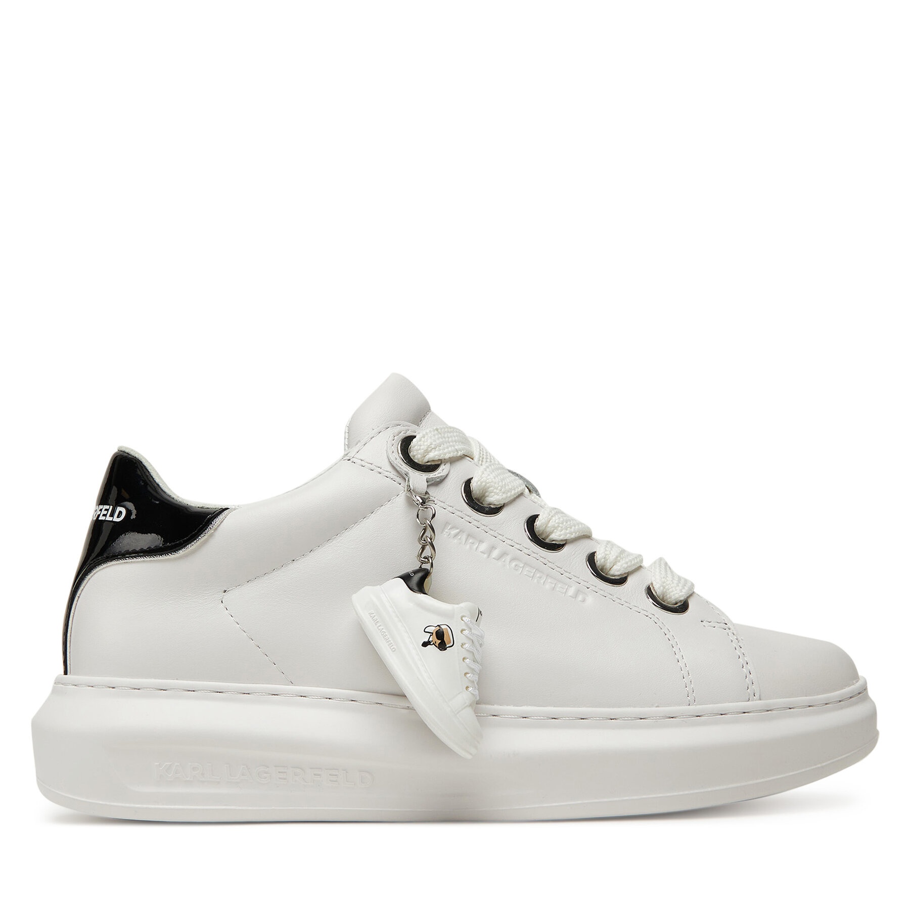 Sneakersy KARL LAGERFELD Kapri KL62519 Biela