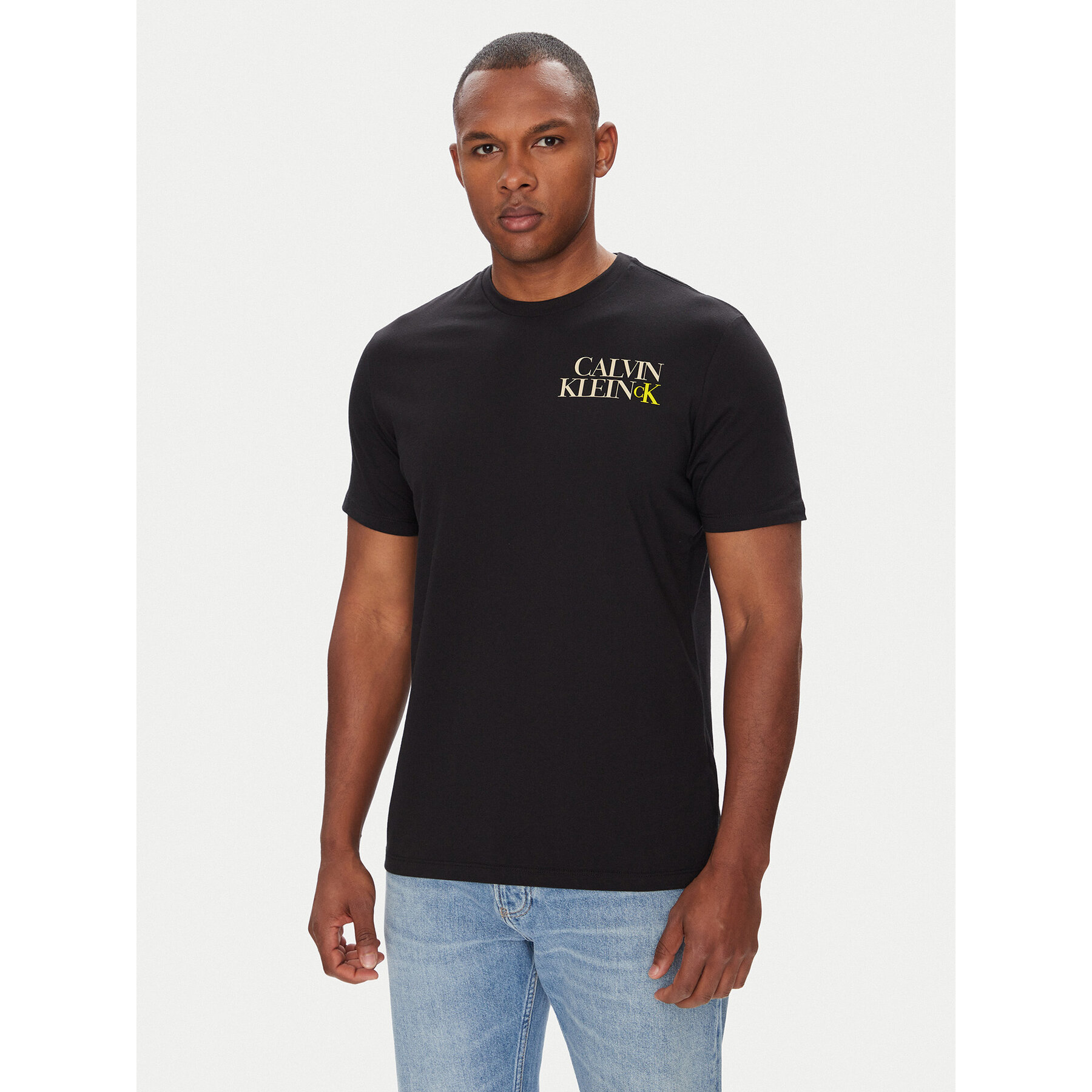 Calvin Klein Jeans T-Shirt LV04RC844G Μαύρο Regular Fit