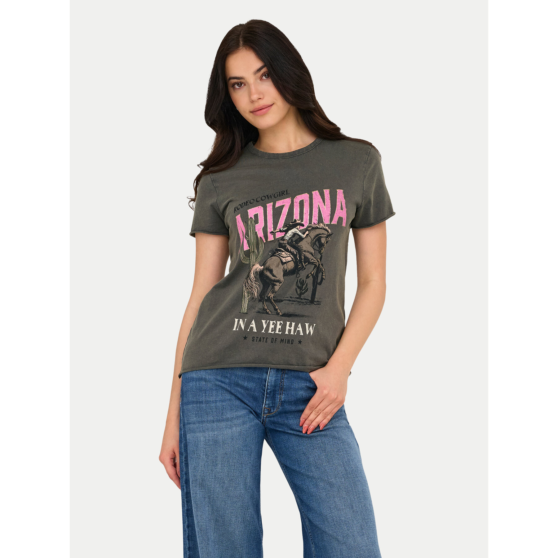 ONLY T-shirt Lucy 15215721 Siva Regular Fit