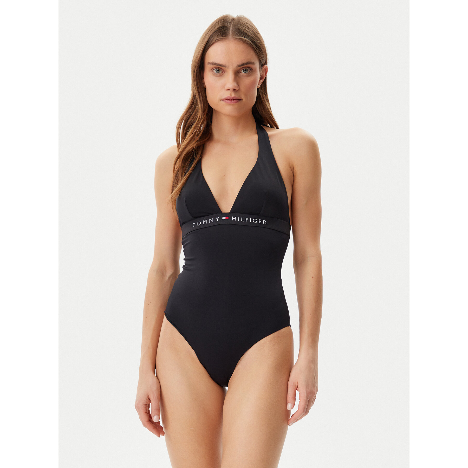 Tommy Hilfiger Badeanzug UW0UW05850 Schwarz
