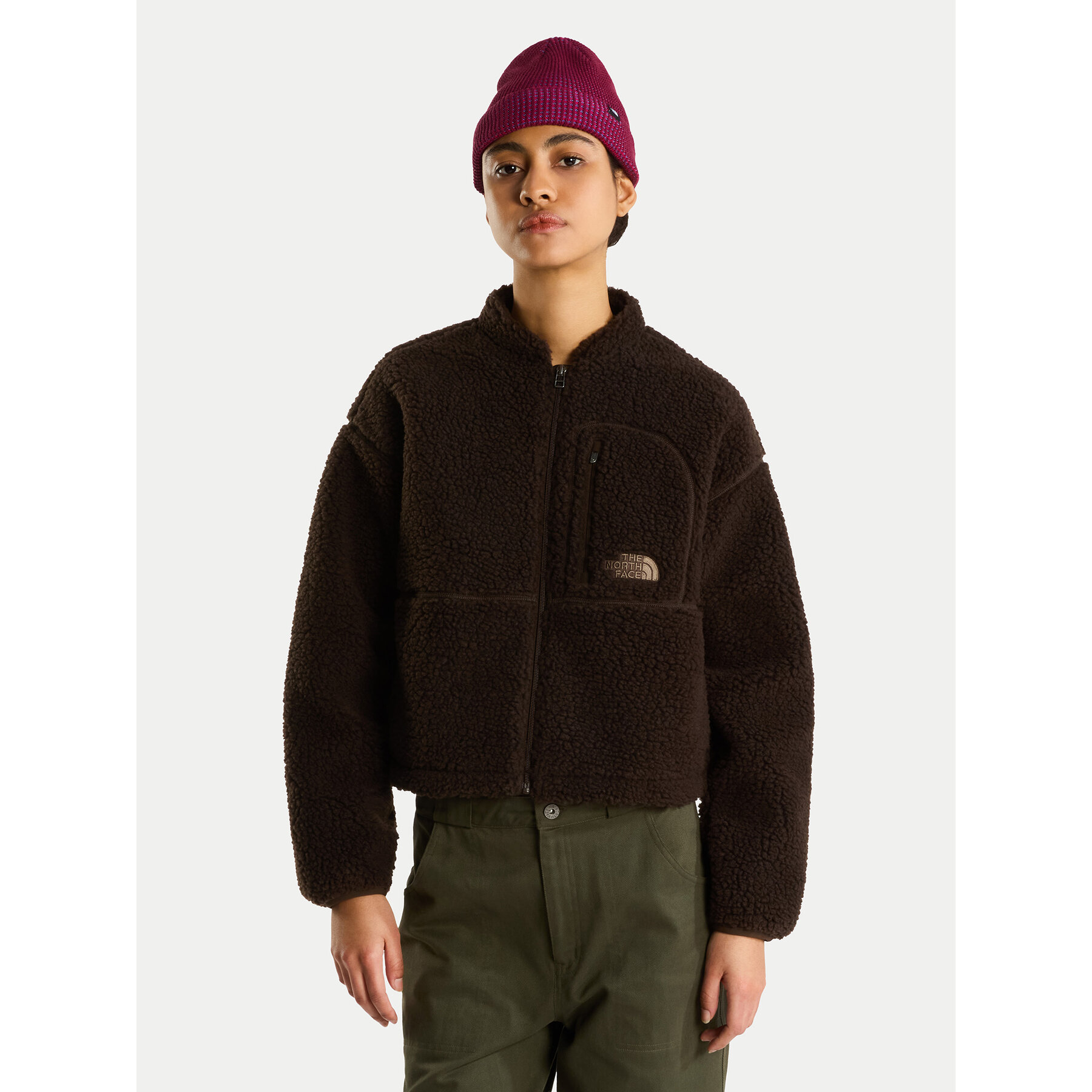 The North Face Fleecejacke Extreme Pile 2 NF0A8KQY Dunkelbraun Relaxed Fit