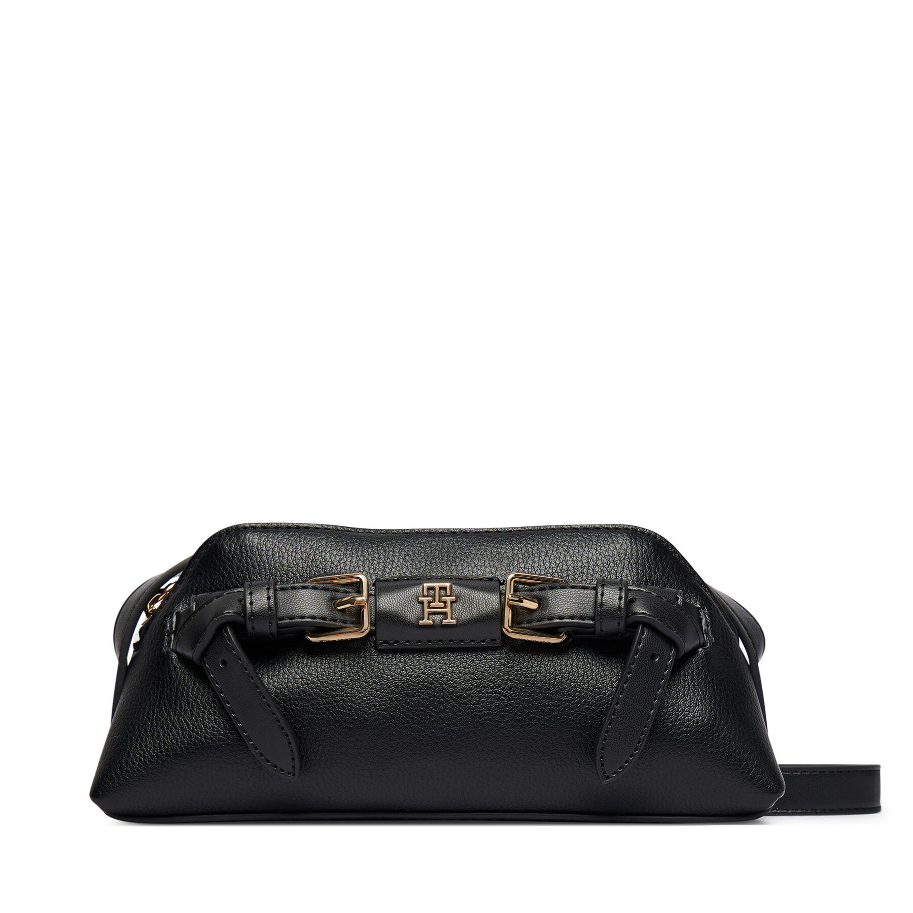 Kabelka Tommy Hilfiger Th Buckle Micro Crossover AW0AW19511 Čierna