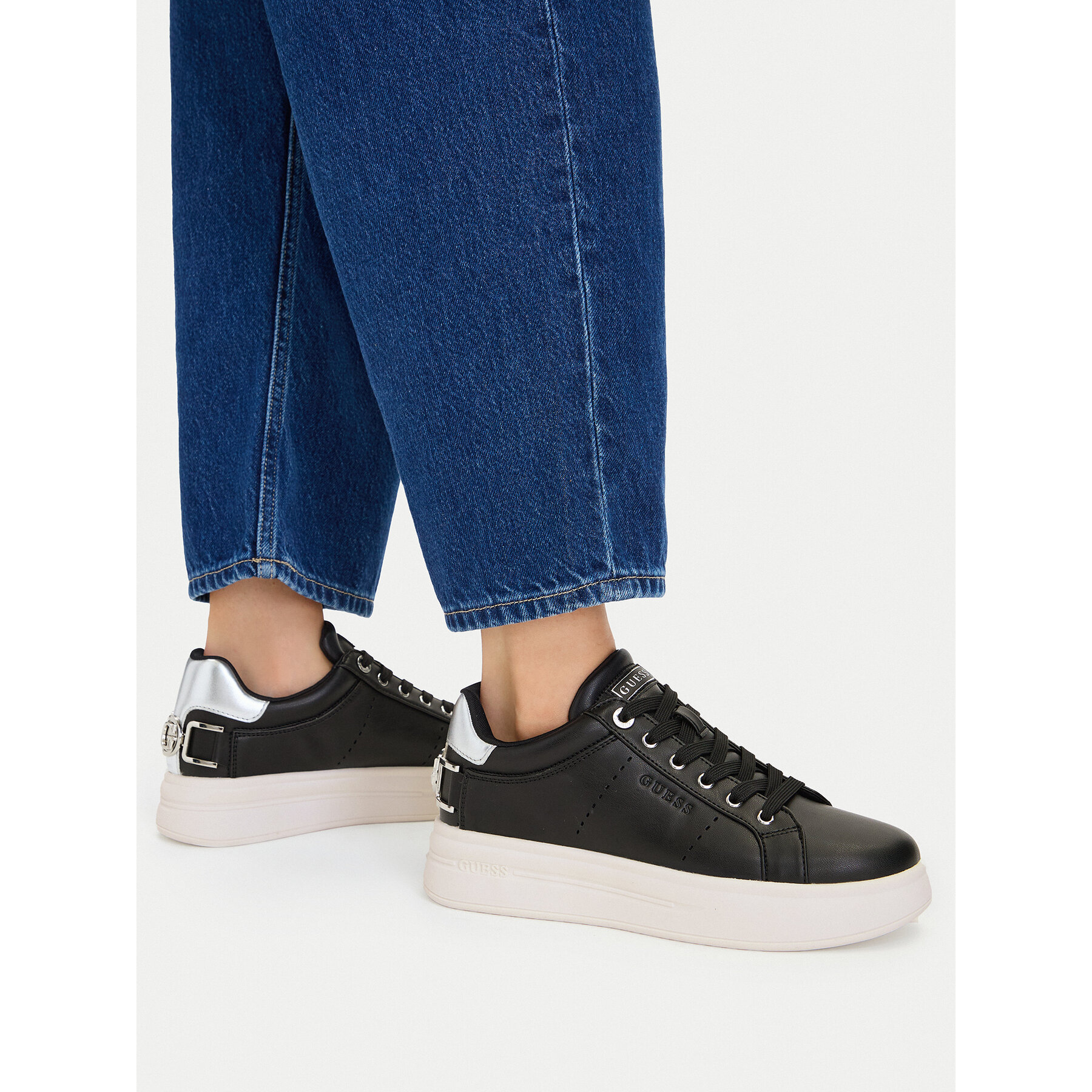 Сникърси Guess FLPWES ELE12 Черен