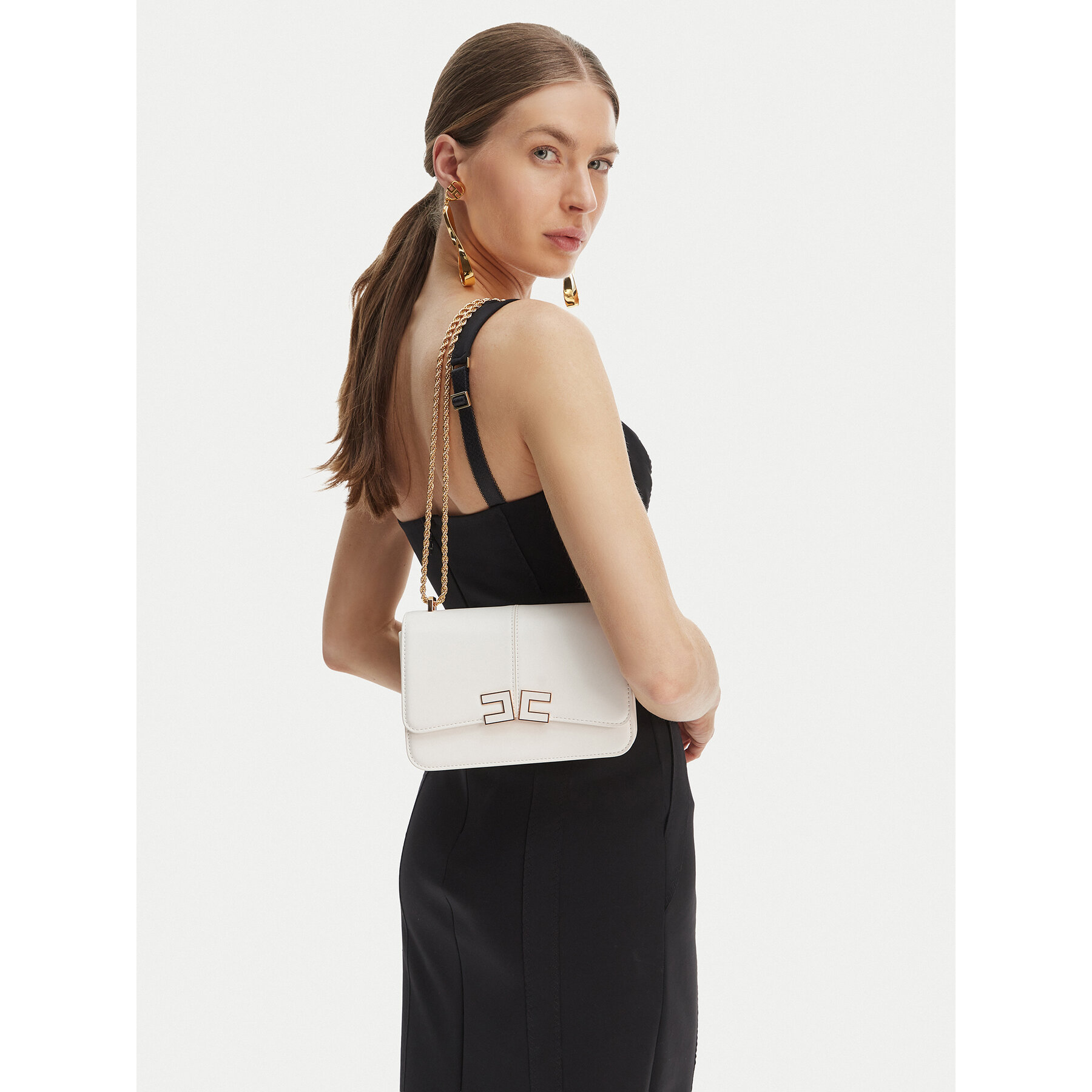 Táska Elisabetta Franchi BS-91A-61E2-V390 Fehér