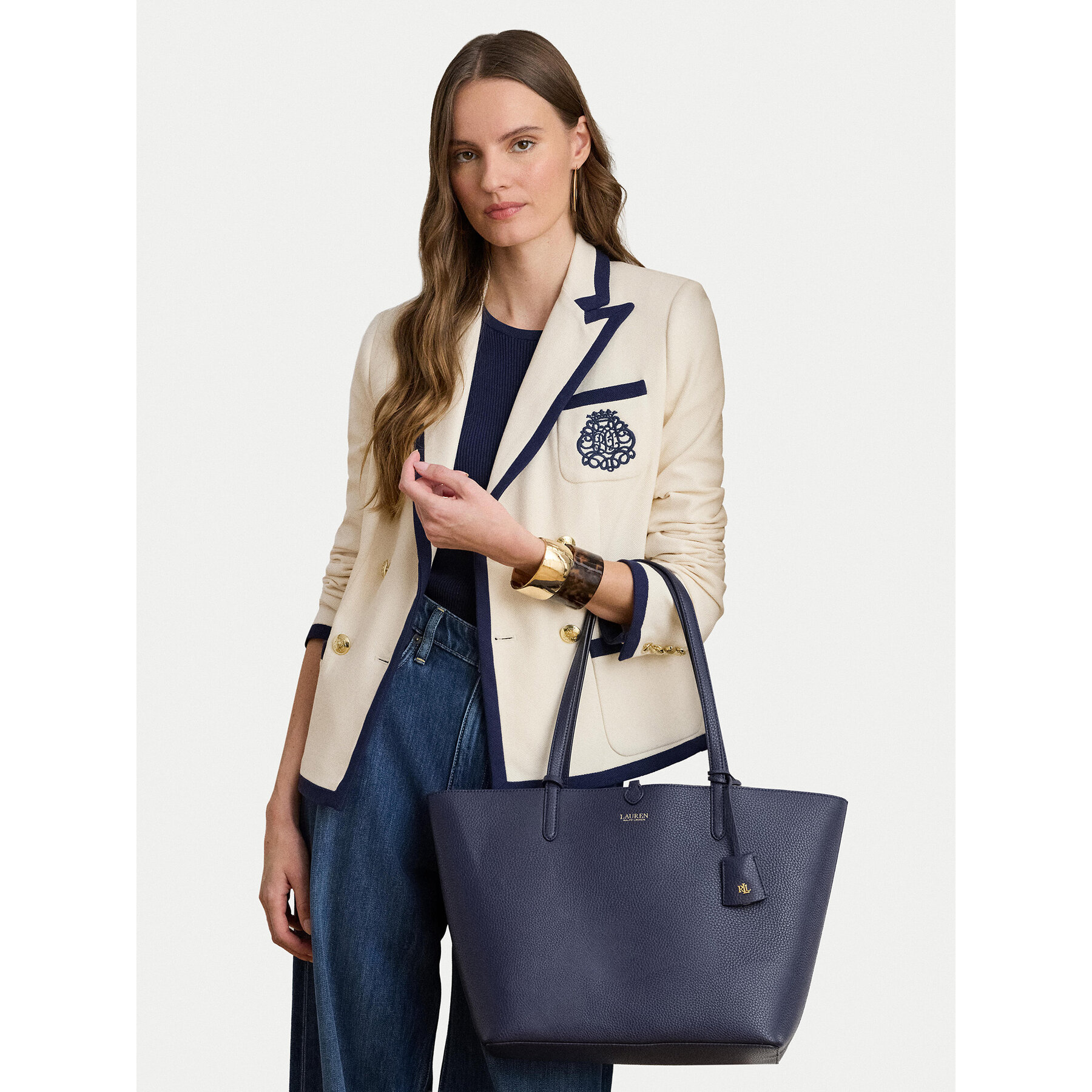Torbica LAUREN RALPH LAUREN 431795329077 Tamnoplava