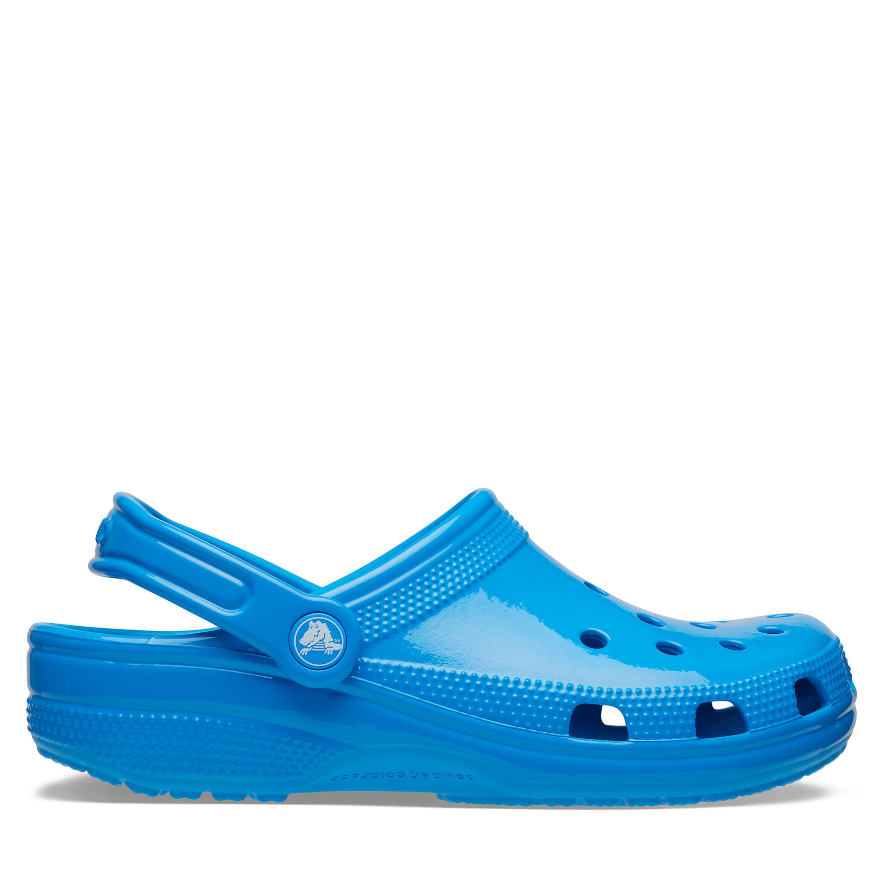 Mules / sandales de bain Crocs Classic Neon Hl Clog 209683 Bleu