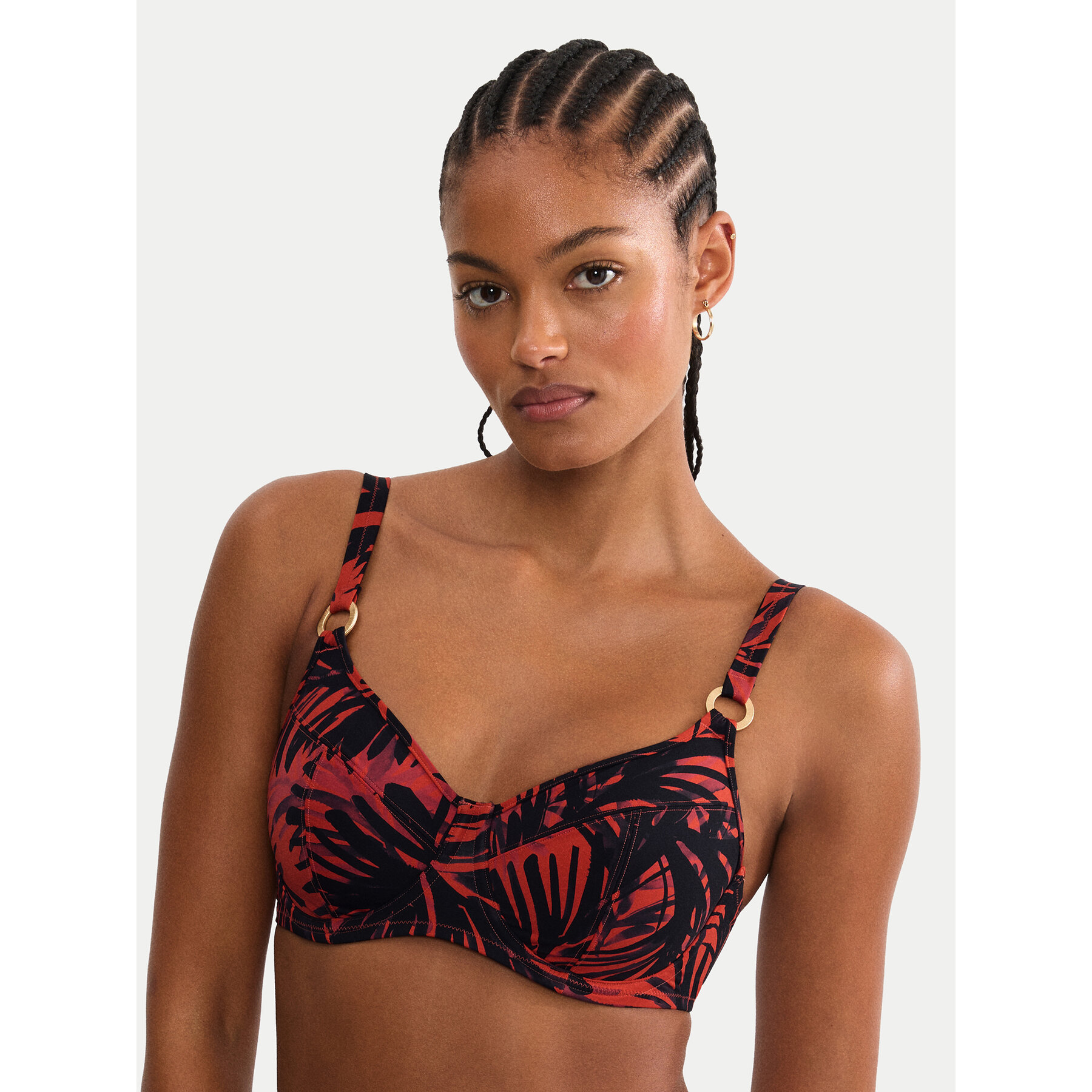 Triumph Bikini-Oberteil Summer Palm 10226611 Braun