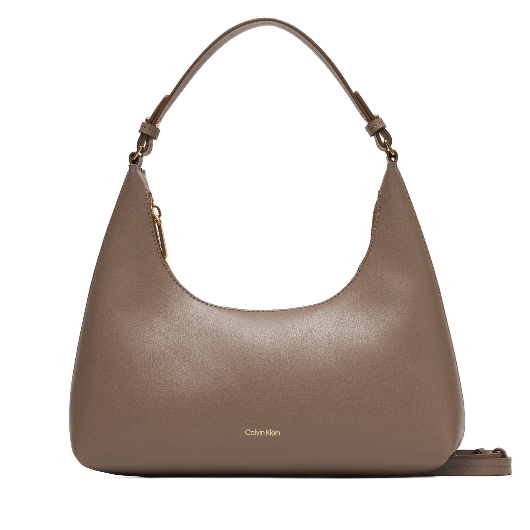 Дамска чанта Calvin Klein Foil Logo Conv Shoulder Bag LV04F3272G Бежов