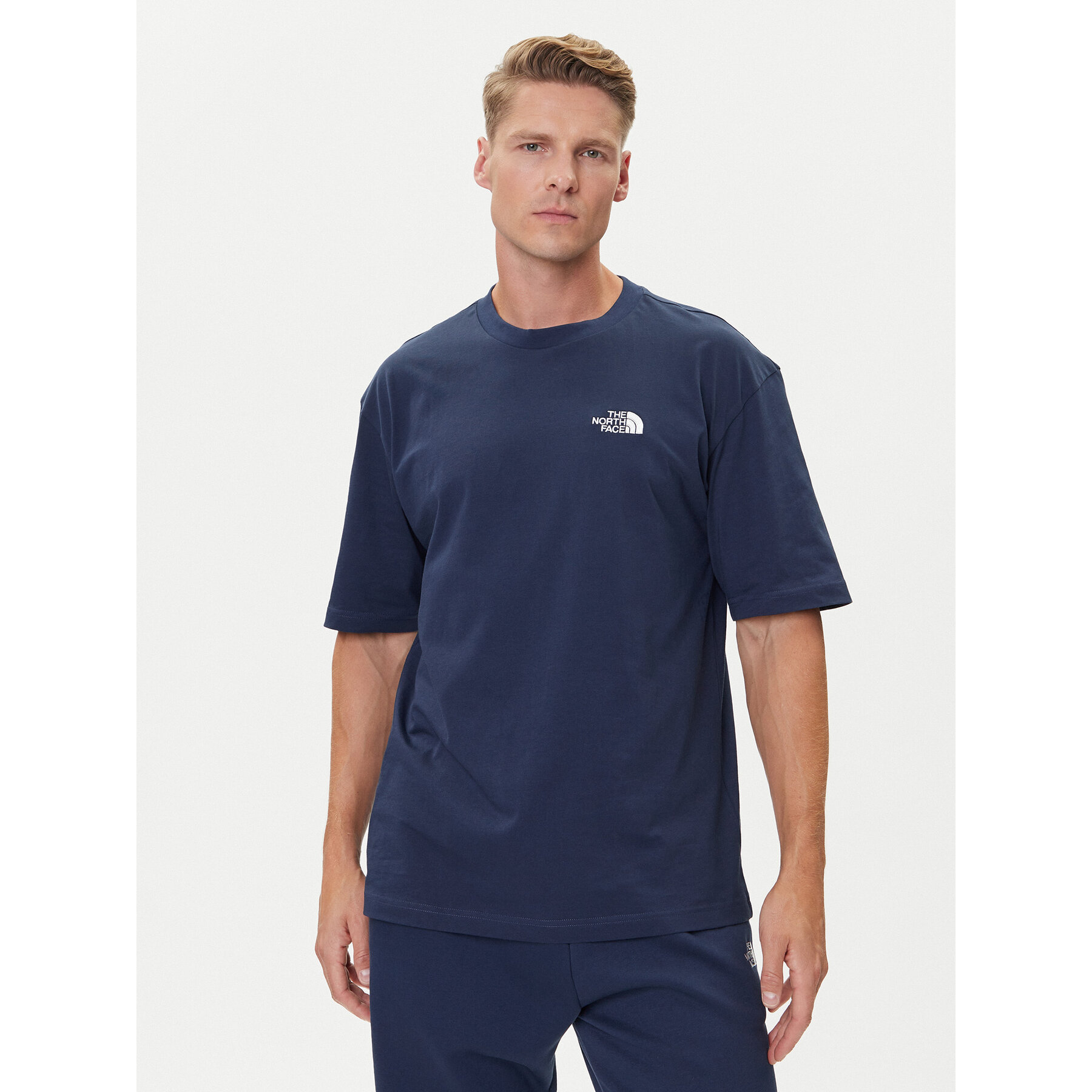 The North Face T-Shirt Simple Dome NF0A87NR Dunkelblau Oversize