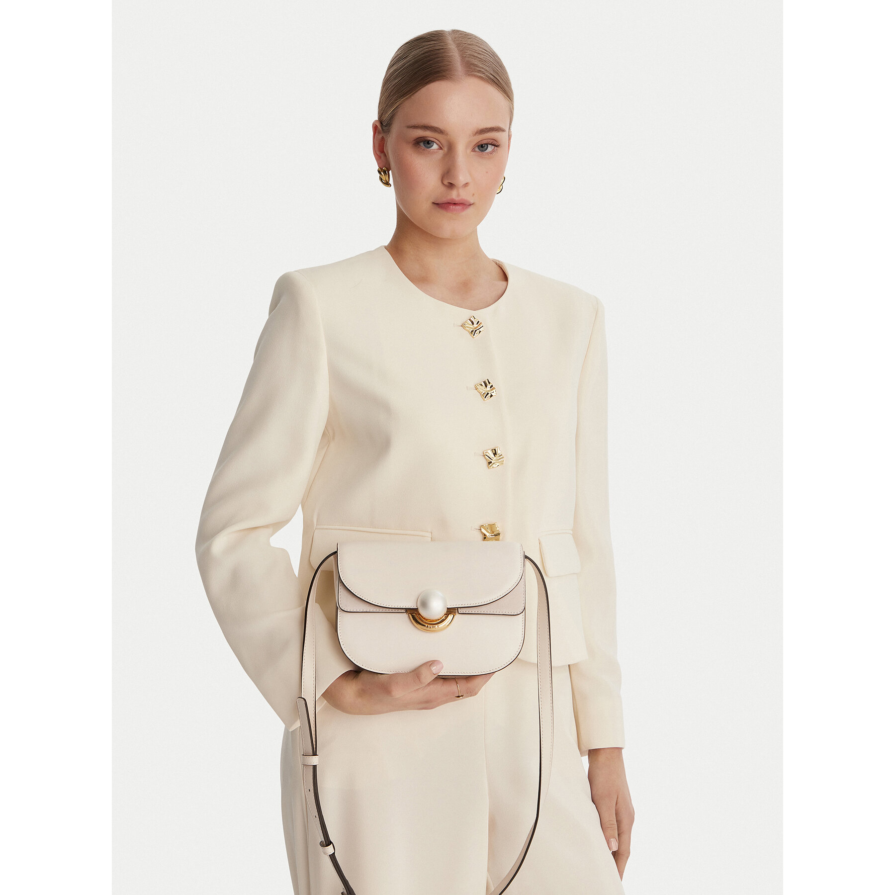 Дамска чанта Furla Sfera Mini WB01737 BX0428 BG PNN00 9109 Екрю